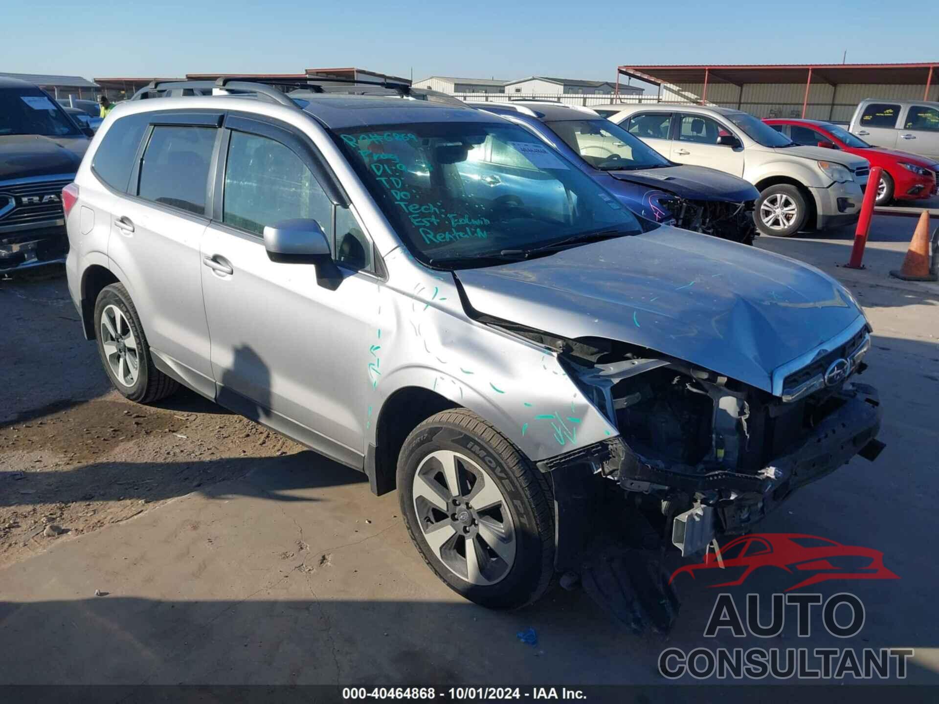 SUBARU FORESTER 2018 - JF2SJAGC9JH590442