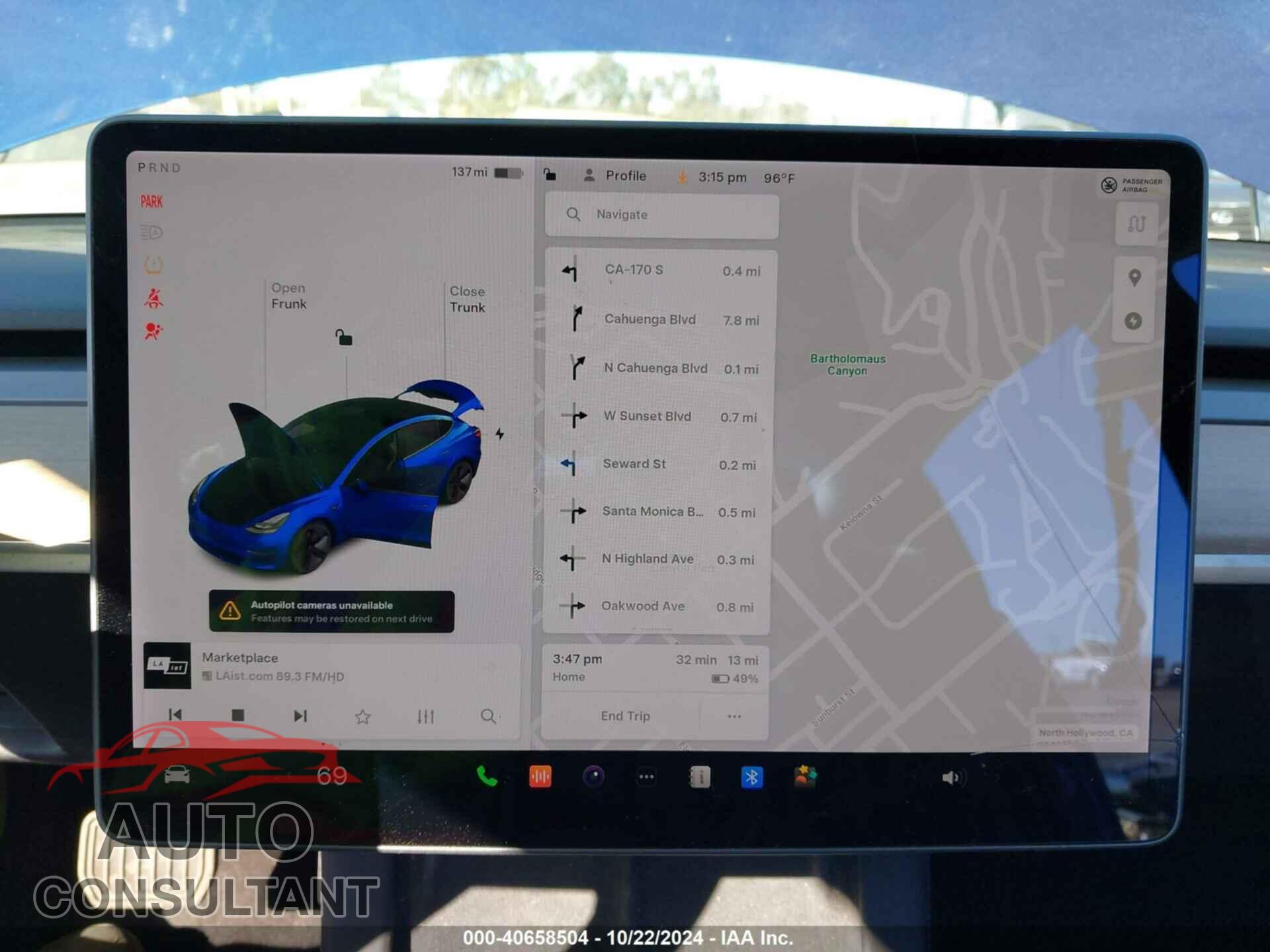 TESLA MODEL 3 2021 - 5YJ3E1EA1MF921513