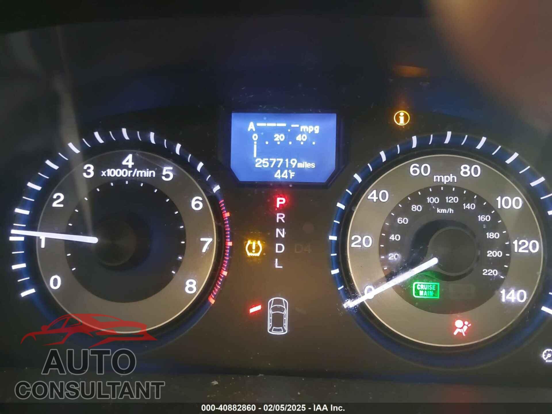 HONDA ODYSSEY 2011 - 5FNRL5H94BB012588