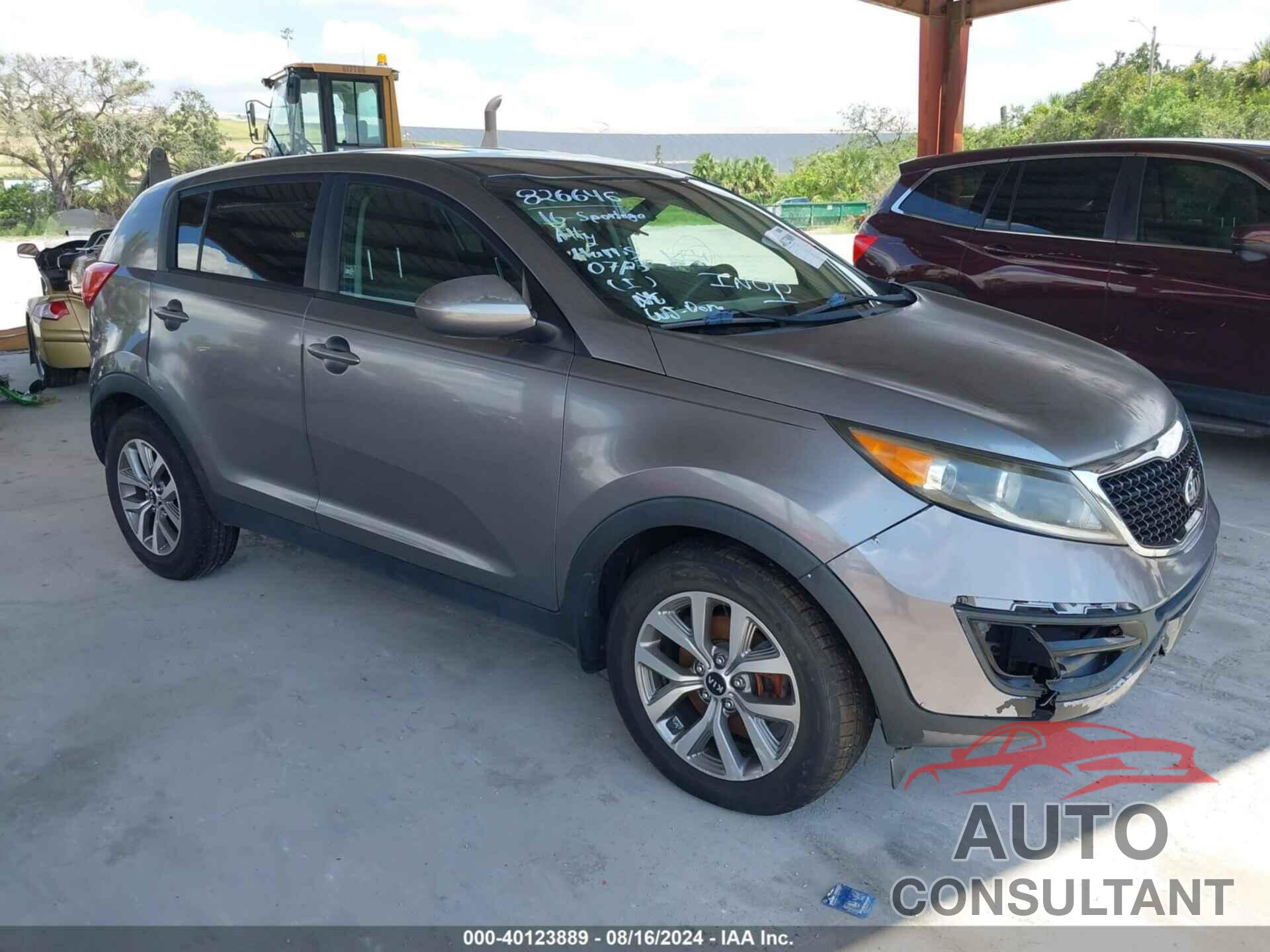 KIA SPORTAGE 2016 - KNDPB3AC6G7826646