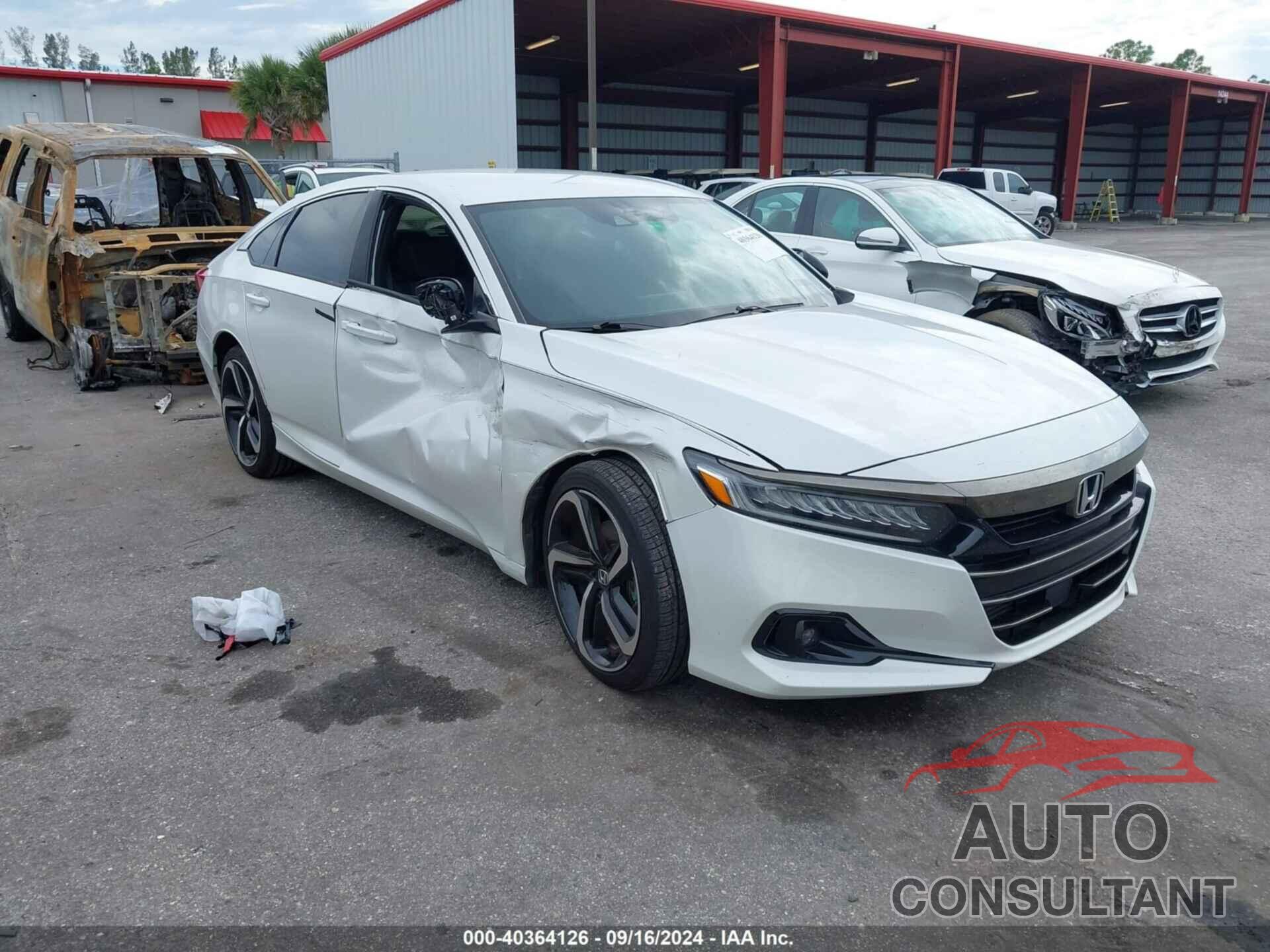 HONDA ACCORD 2021 - 1HGCV1F38MA013800