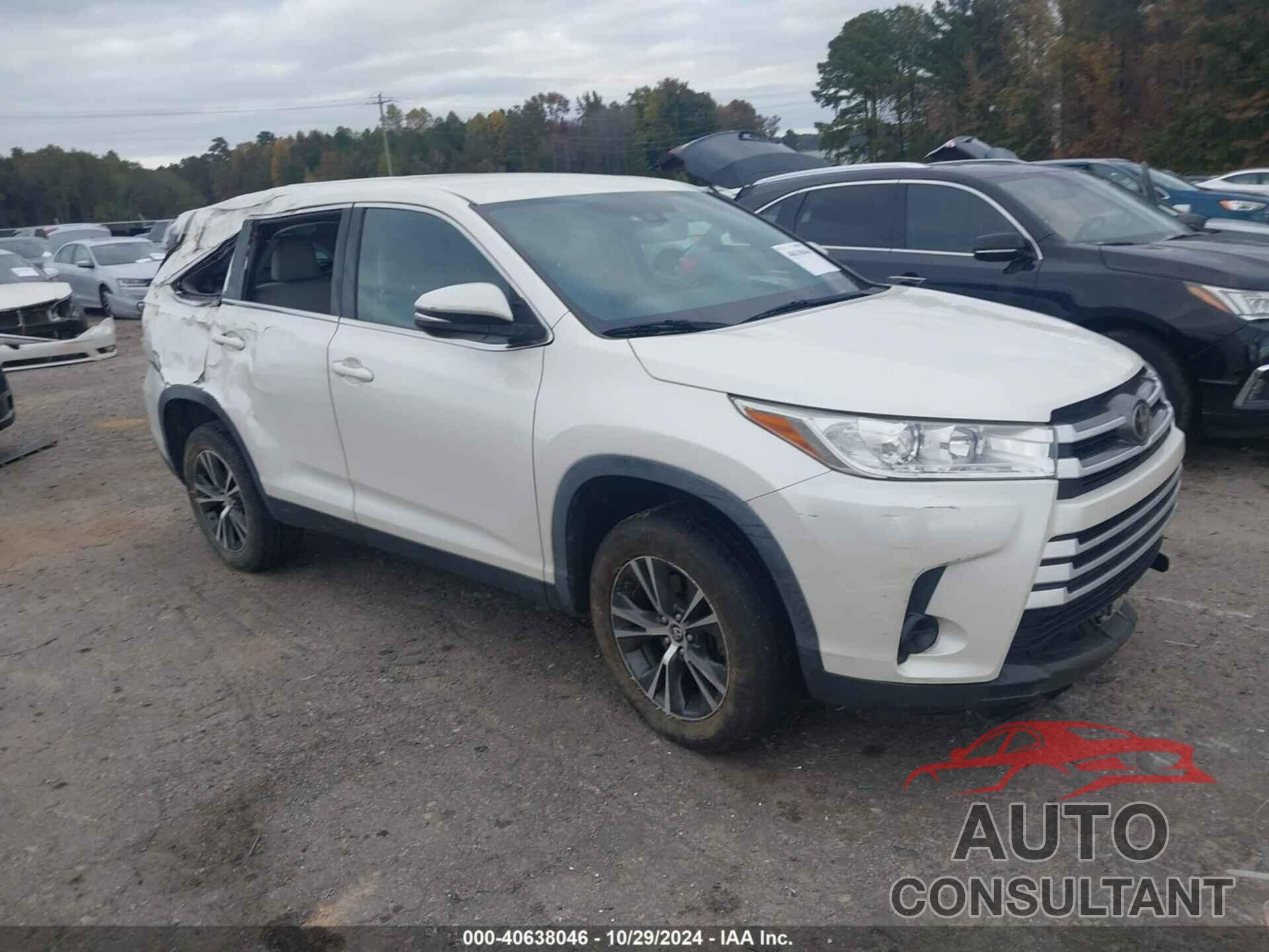 TOYOTA HIGHLANDER 2019 - 5TDZARFH0KS054114