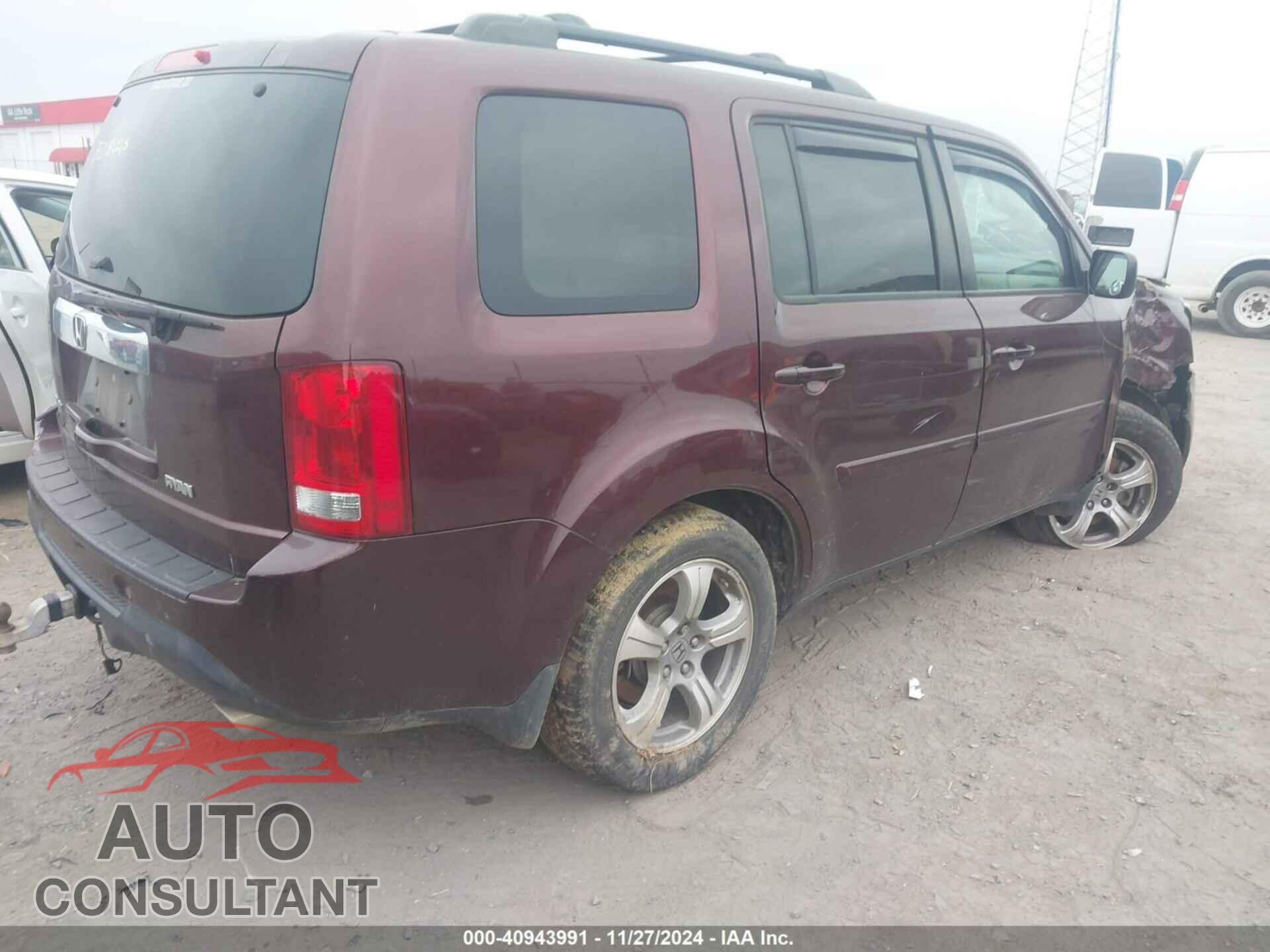 HONDA PILOT 2013 - 5FNYF3H50DB036295