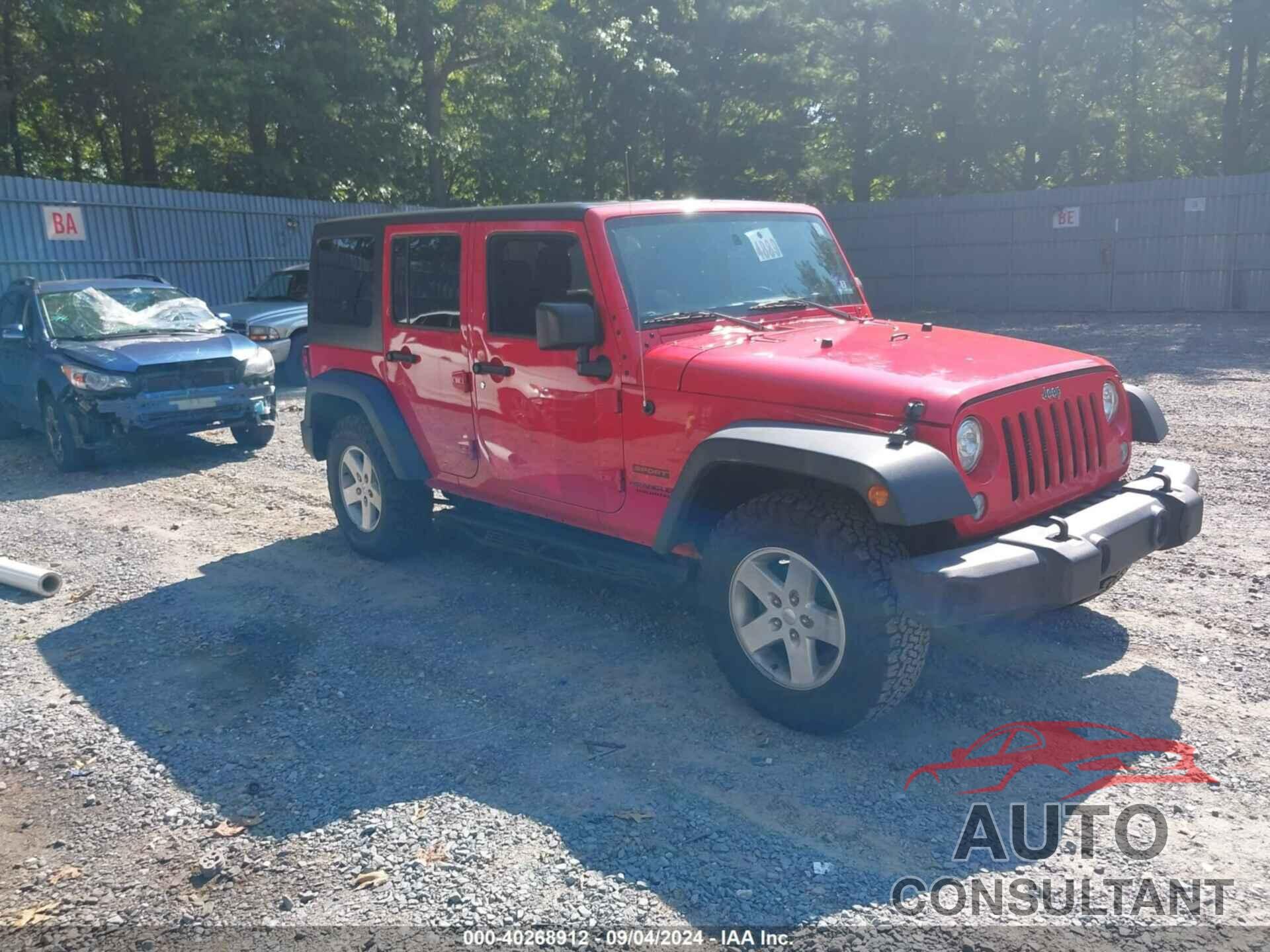 JEEP WRANGLER UNLIMITED 2017 - 1C4BJWDG4HL713140