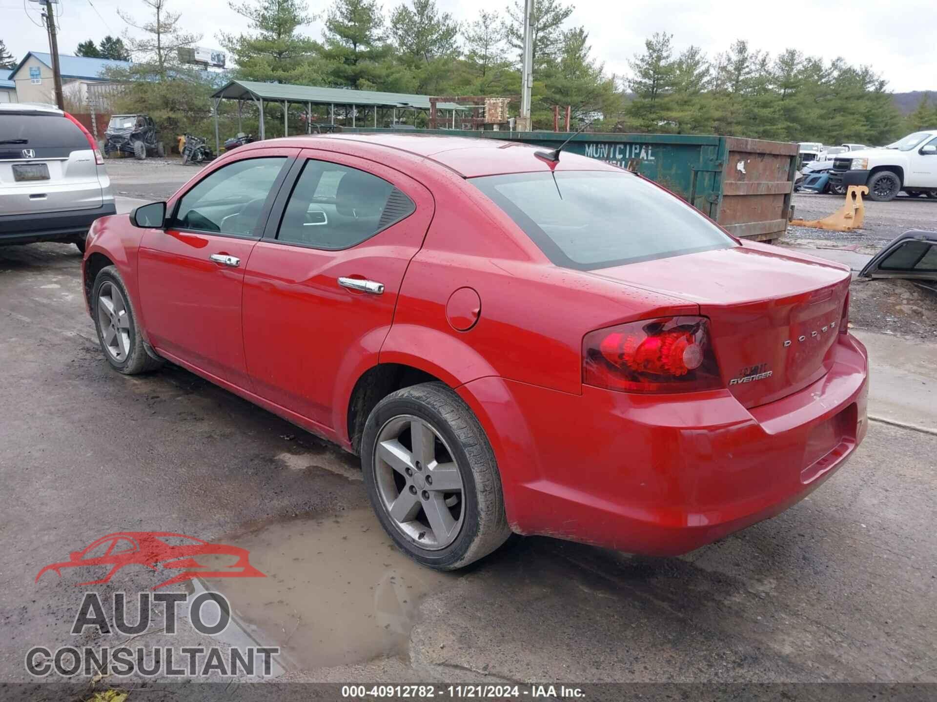 DODGE AVENGER 2013 - 1C3CDZAB1DN536362