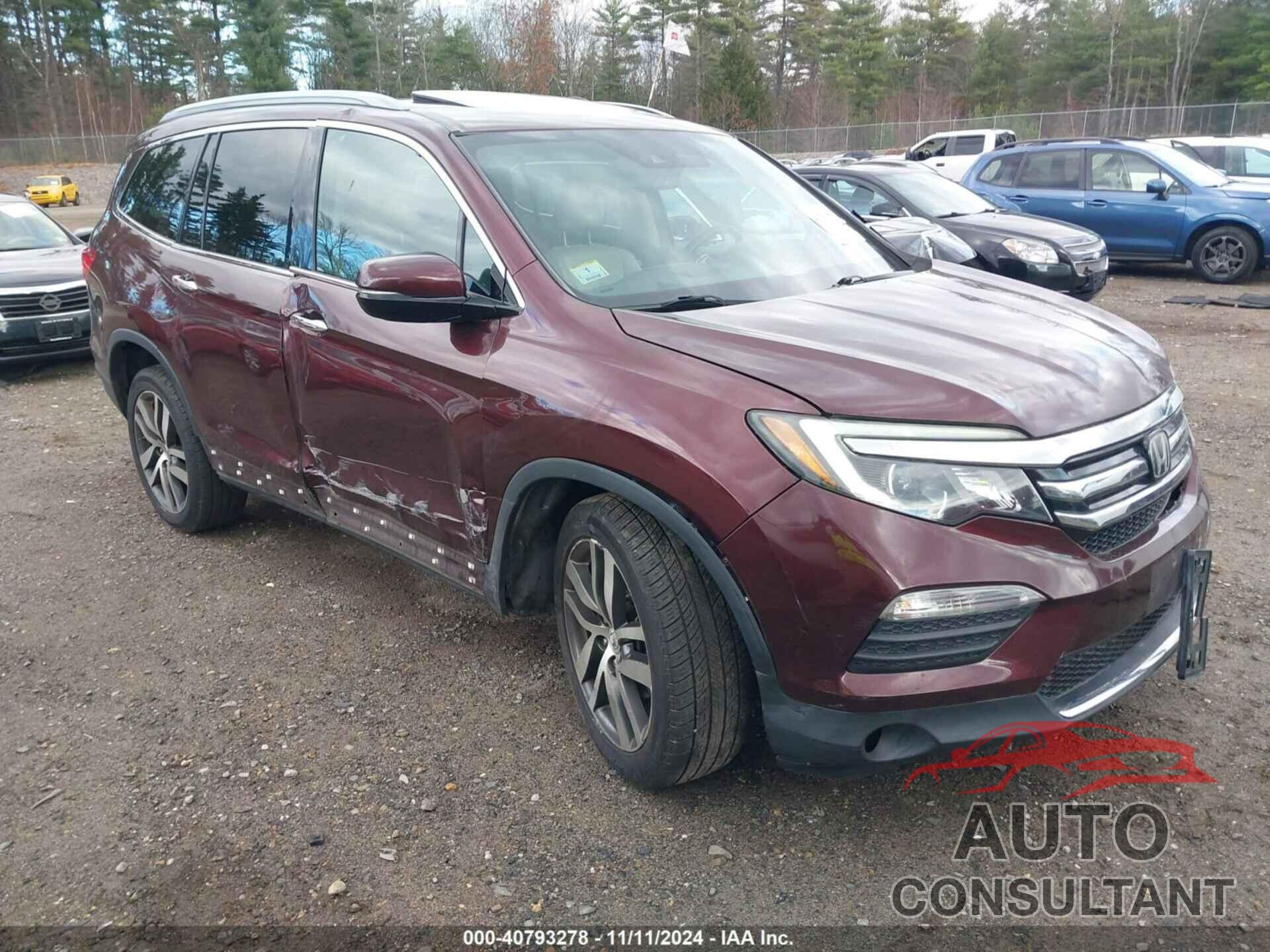 HONDA PILOT 2016 - 5FNYF6H07GB111309