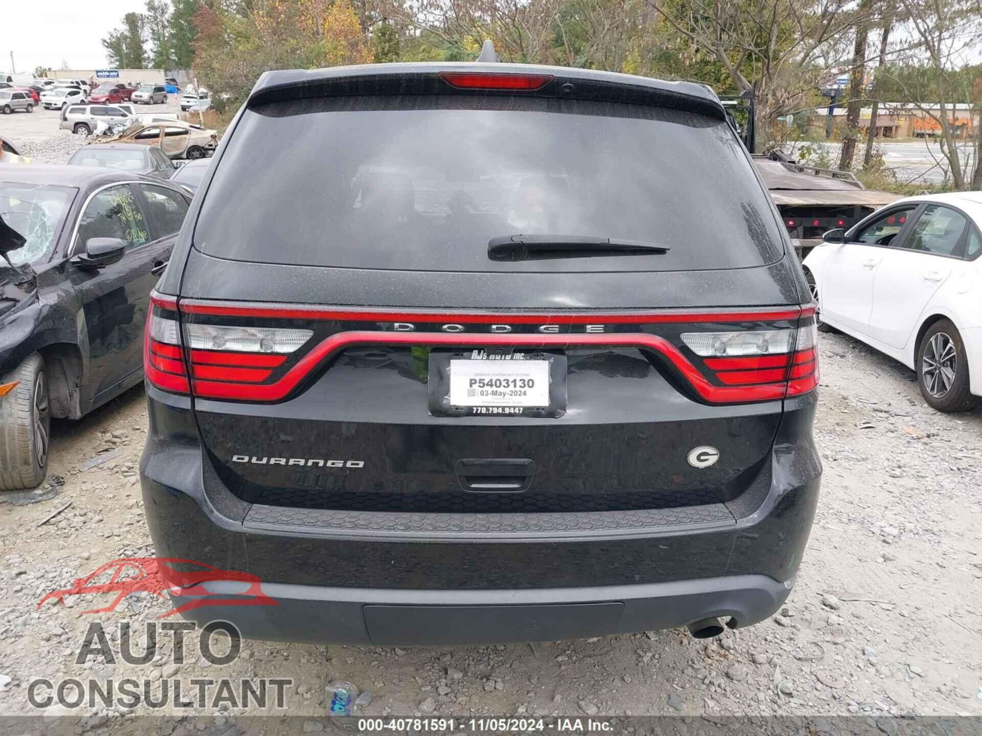 DODGE DURANGO 2019 - 1C4RDHAG8KC659256