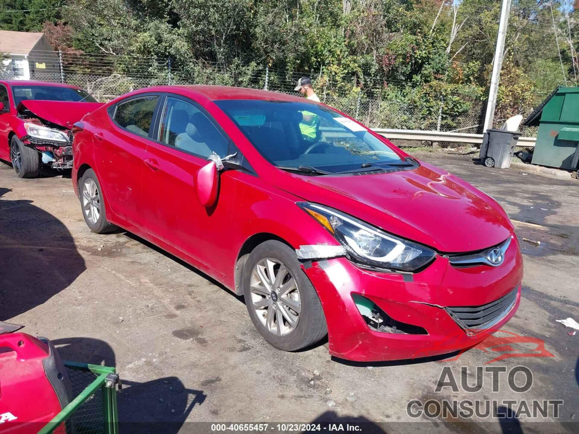 HYUNDAI ELANTRA 2016 - KMHDH4AE1GU541536