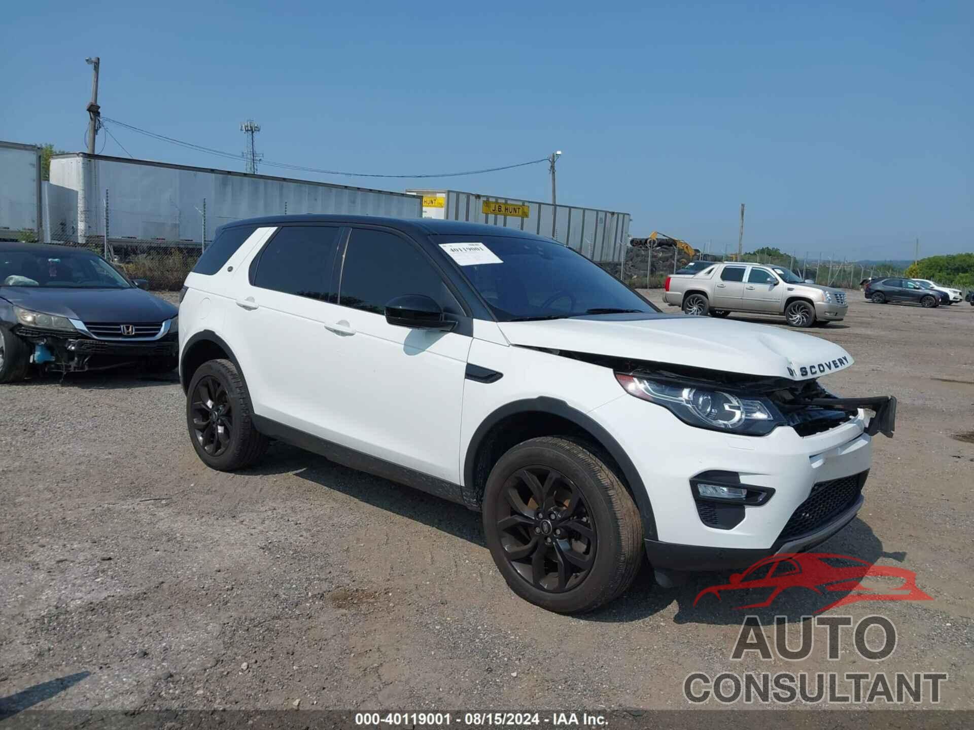 LAND ROVER DISCOVERY SPORT 2019 - SALCR2FX9KH787563