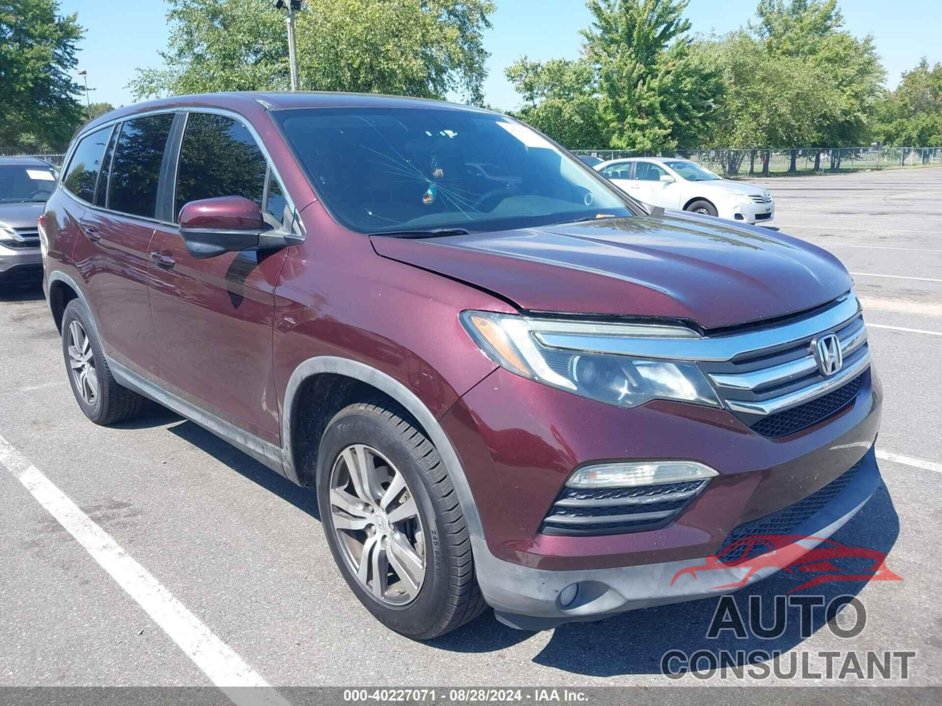 HONDA PILOT 2017 - 5FNYF5H36HB008193