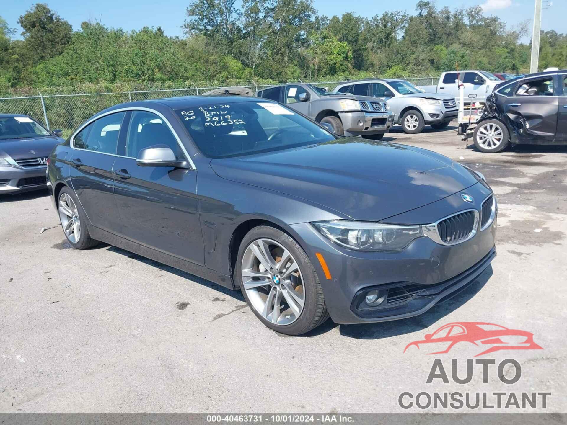 BMW 440I GRAN COUPE 2019 - WBA4J5C53KBM66352