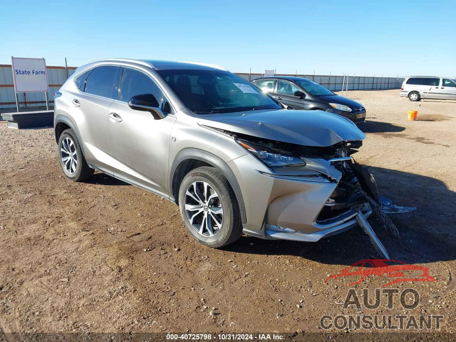 LEXUS NX 200T 2017 - JTJBARBZ3H2116506