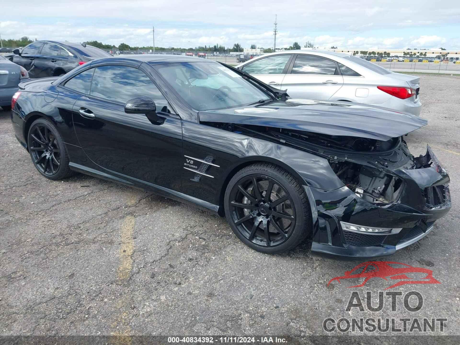 MERCEDES-BENZ SL 63 AMG 2013 - WDDJK7EA7DF016732