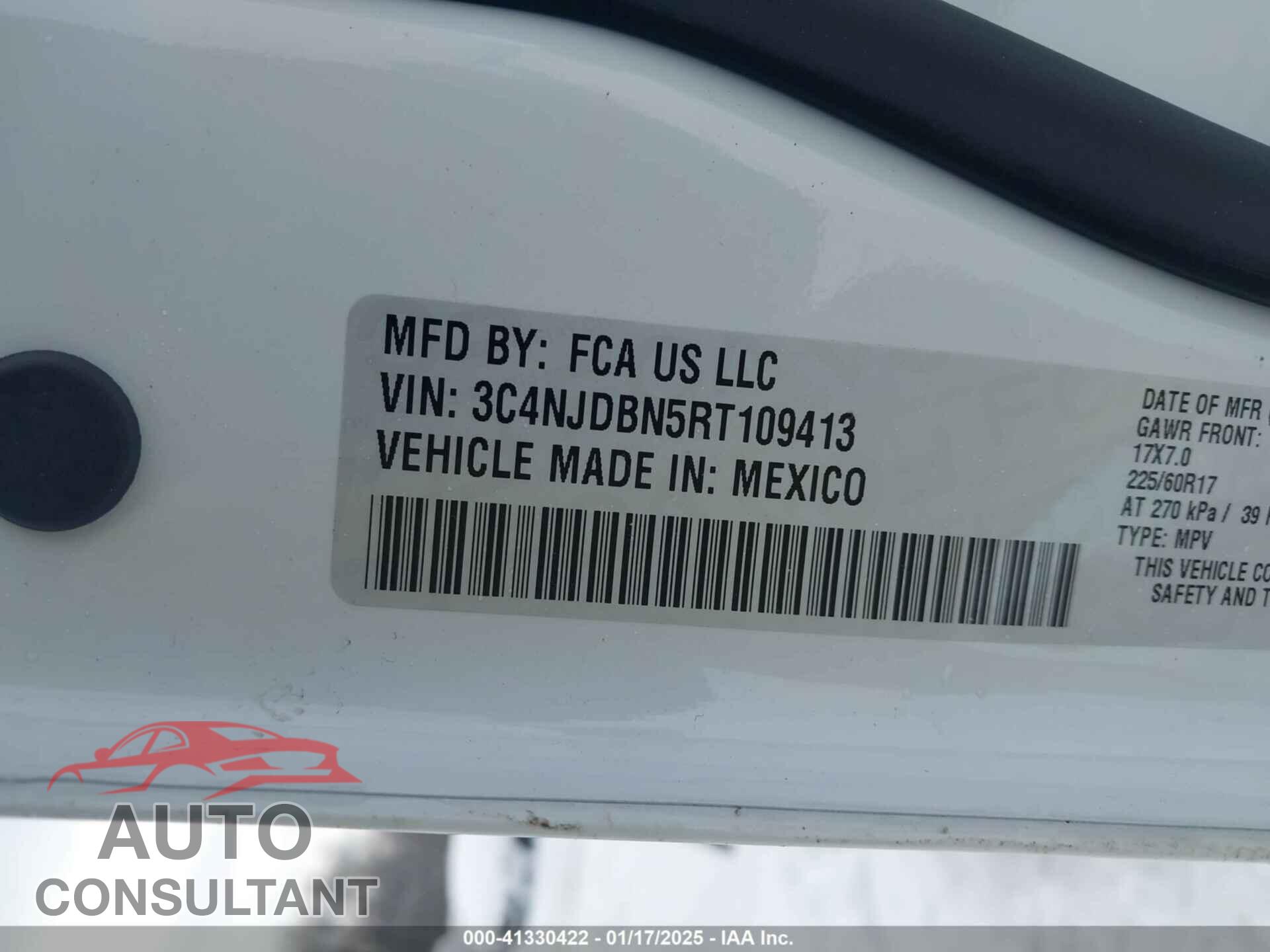JEEP COMPASS 2024 - 3C4NJDBN5RT109413