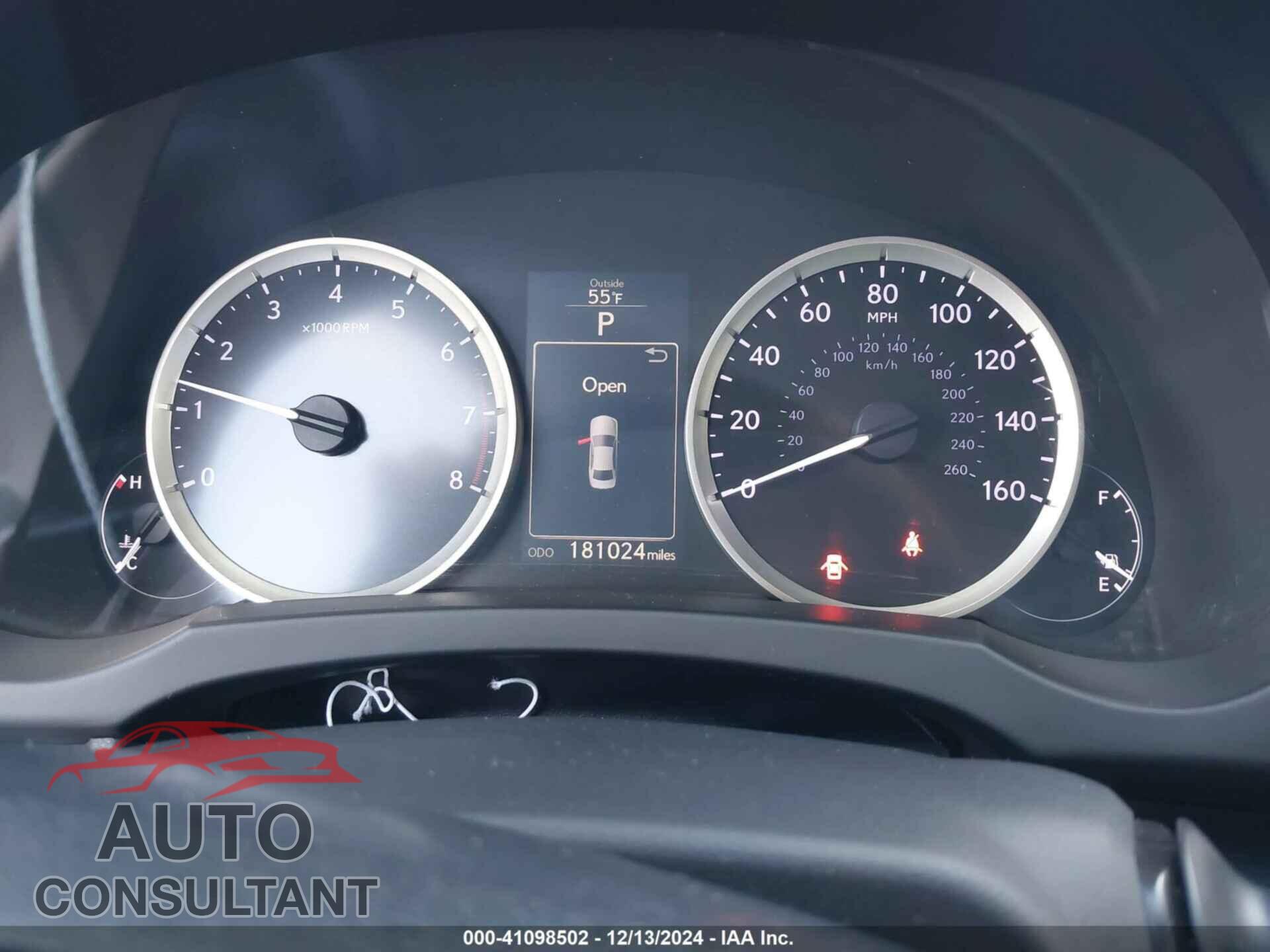 LEXUS IS 250 2014 - JTHBF1D20E5009587