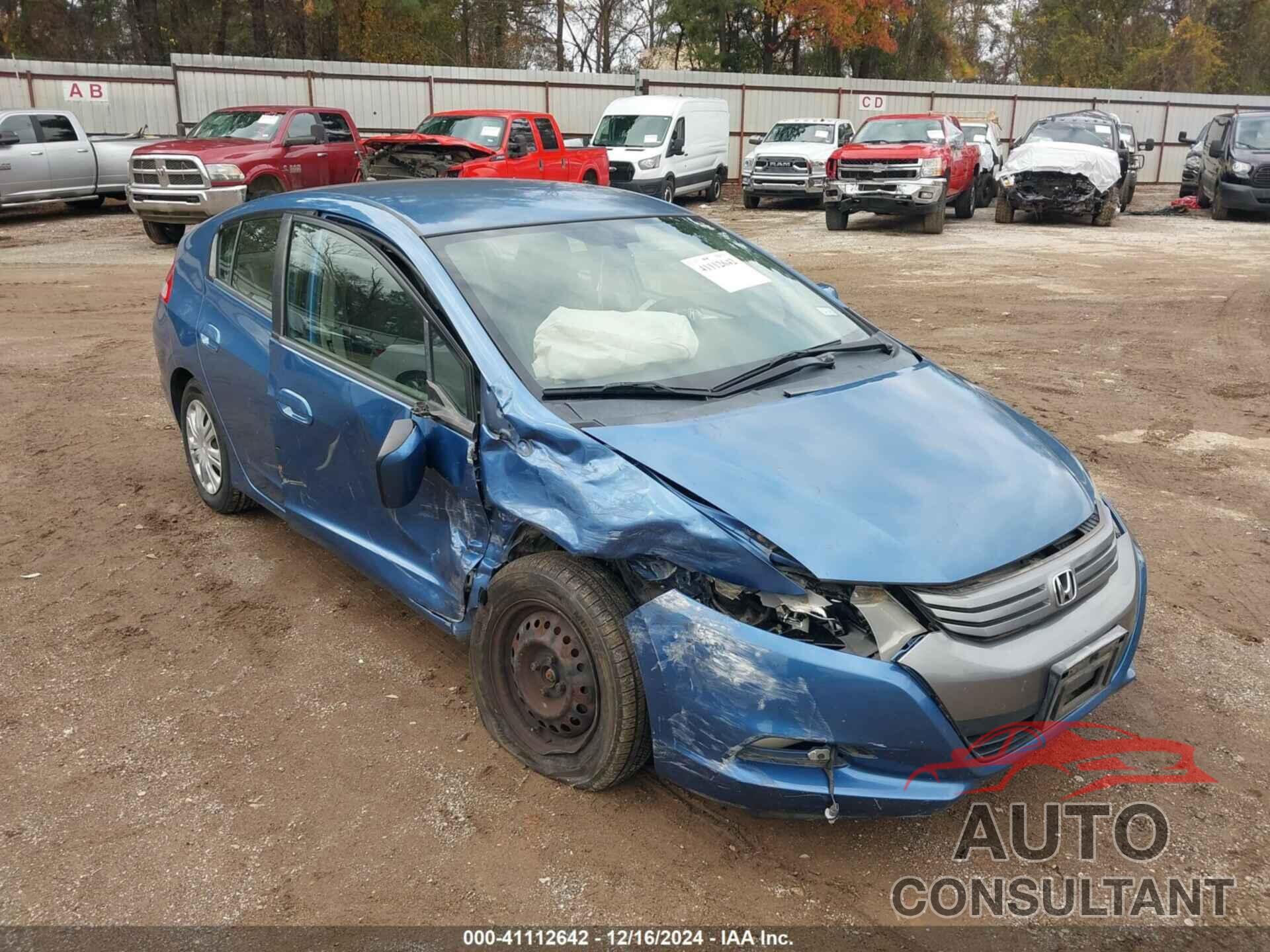 HONDA INSIGHT 2010 - JHMZE2H56AS024182