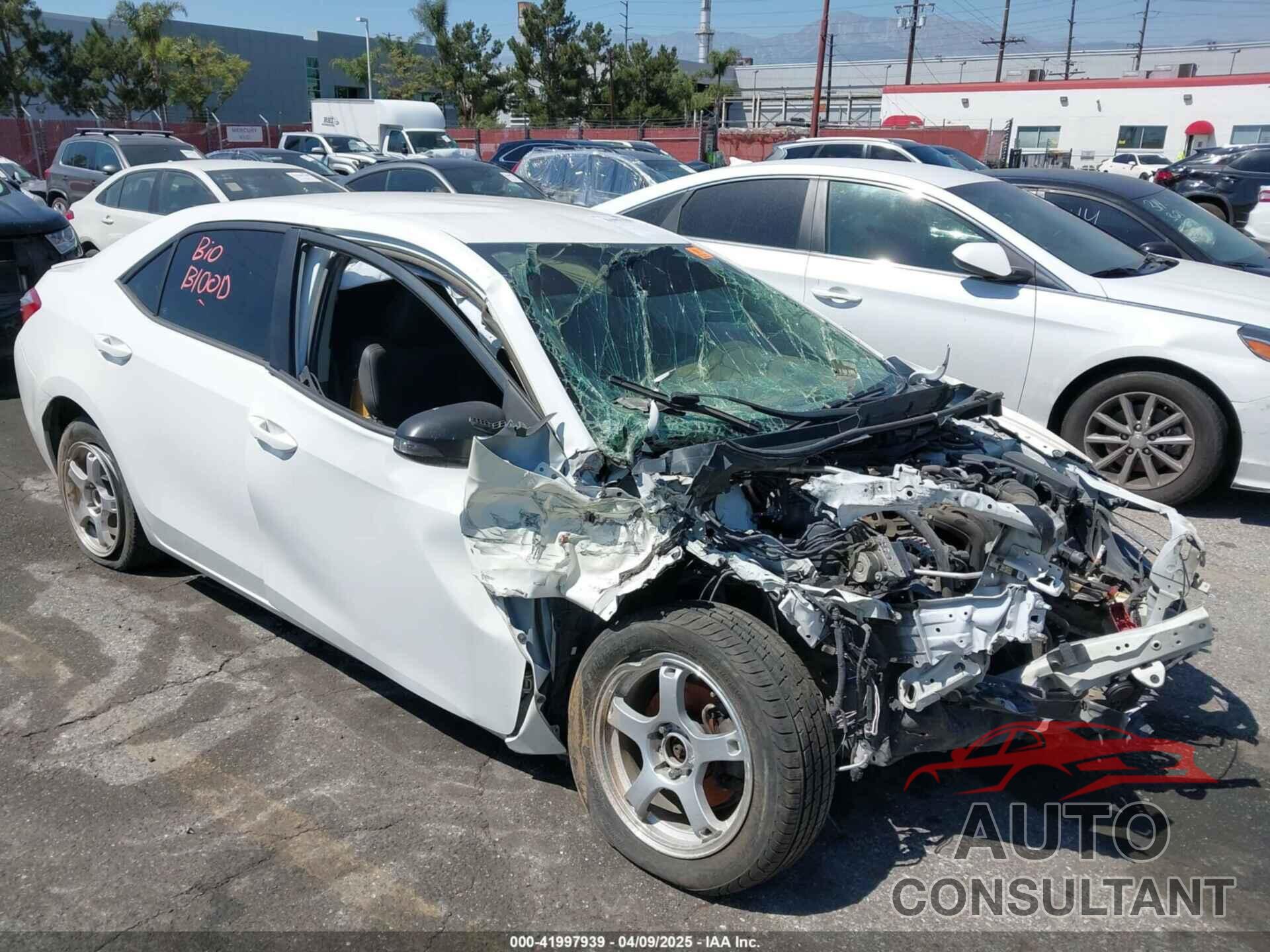 TOYOTA COROLLA 2016 - 2T1BURHE5GC564762