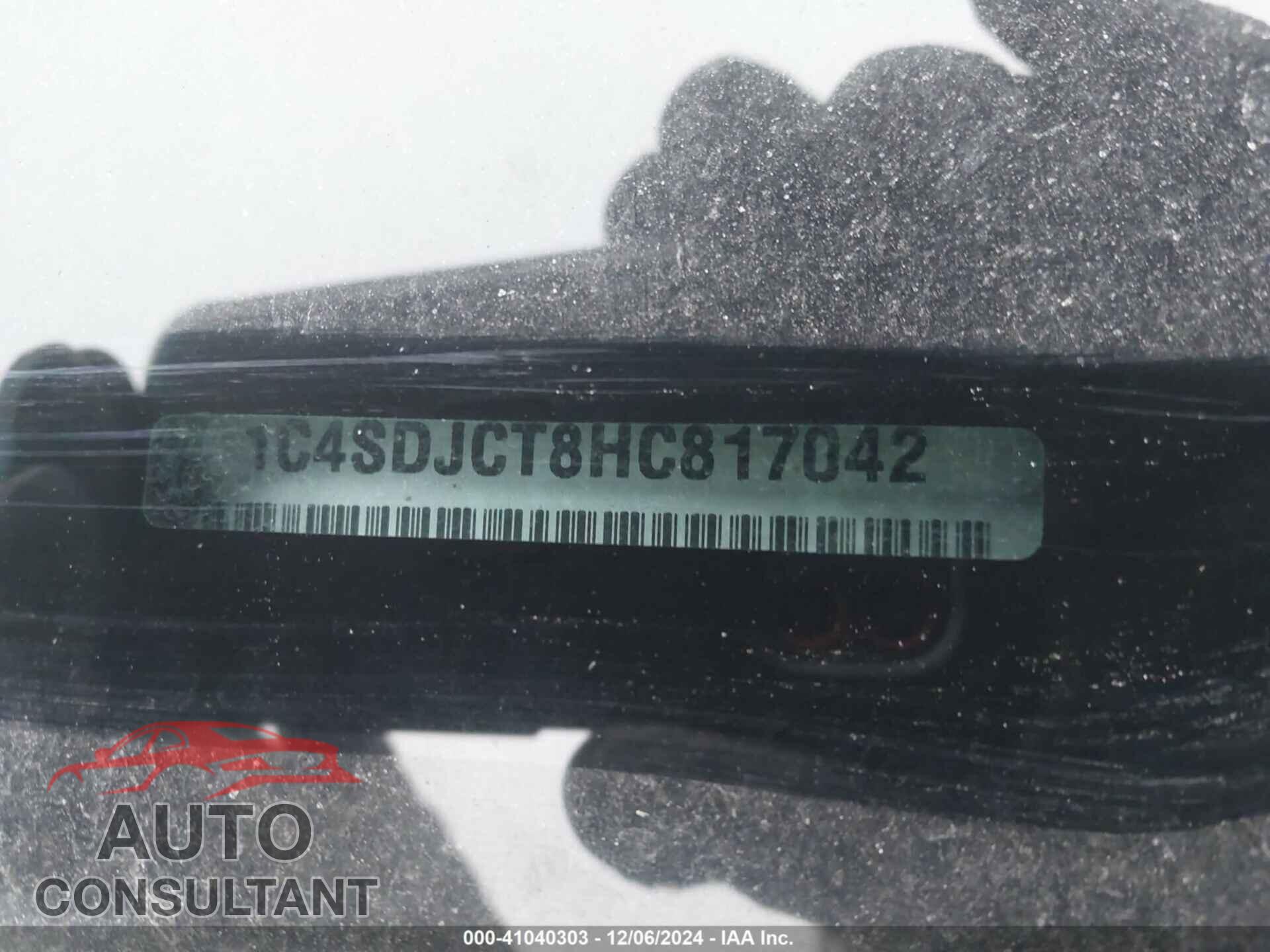 DODGE DURANGO 2017 - 1C4SDJCT8HC817042