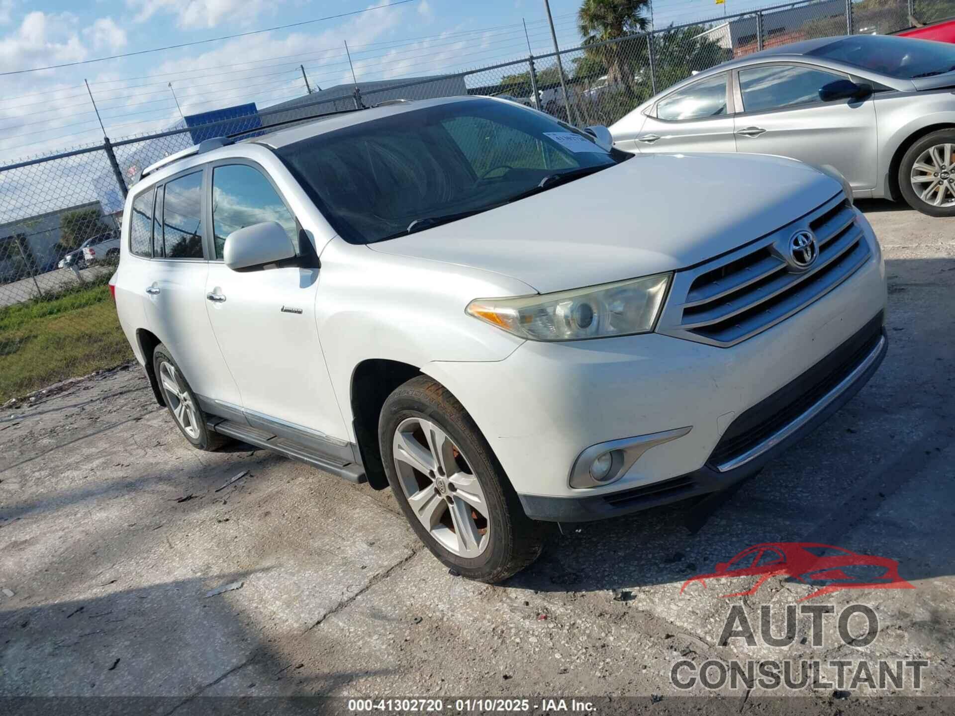 TOYOTA HIGHLANDER 2013 - 5TDDK3EH7DS210481