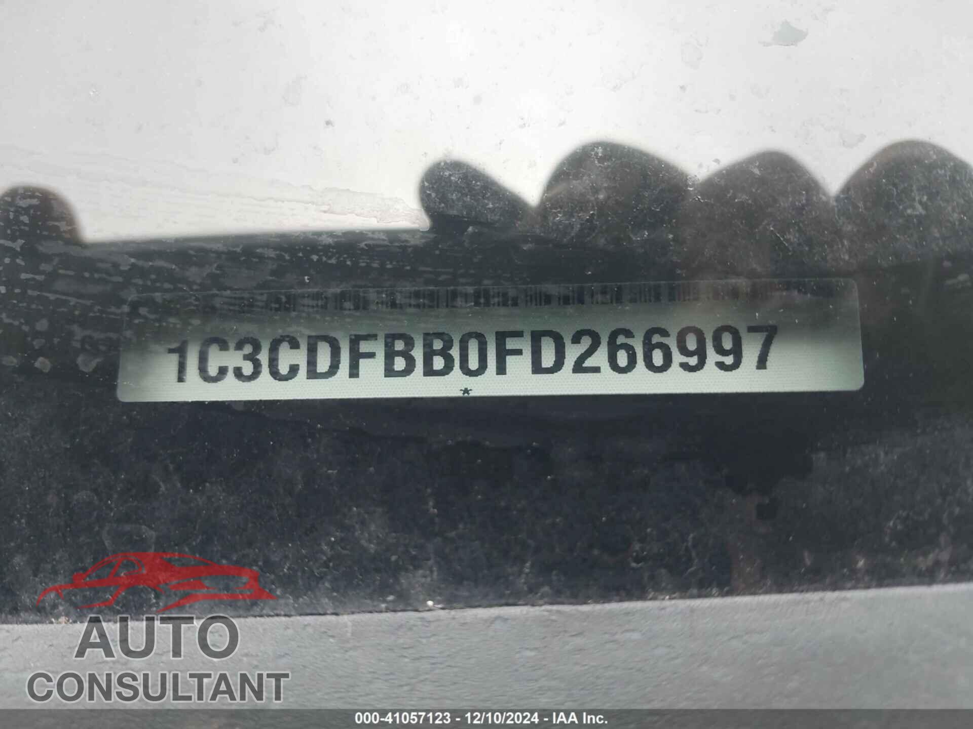 DODGE DART 2015 - 1C3CDFBB0FD266997