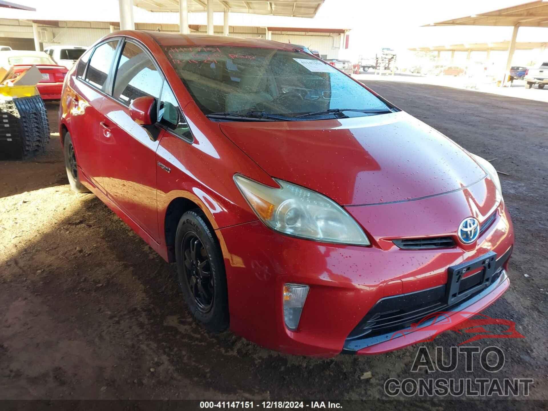 TOYOTA PRIUS 2013 - JTDKN3DU5D0354286