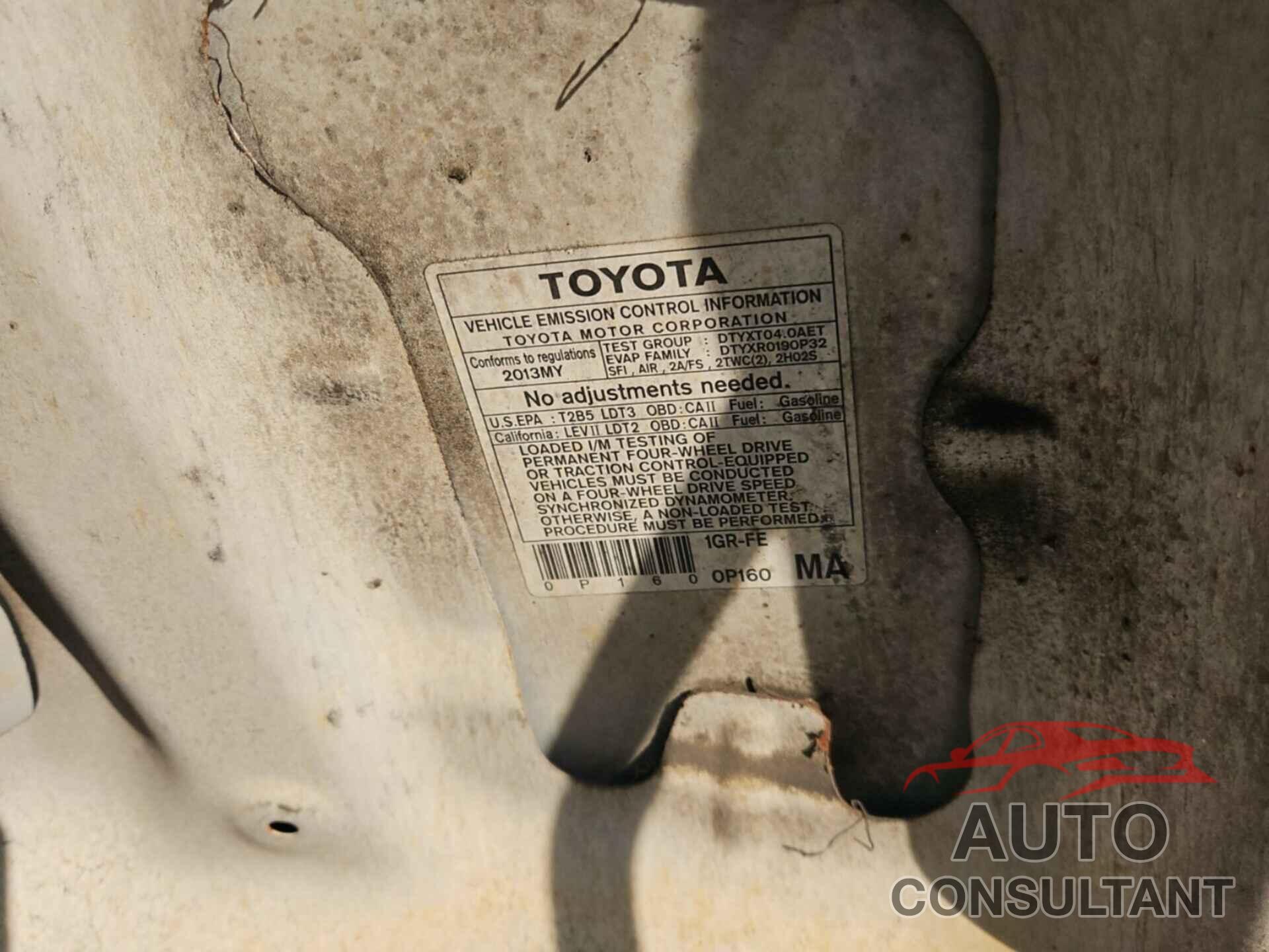TOYOTA TUNDRA 2013 - 5TFLU5F16DX029305