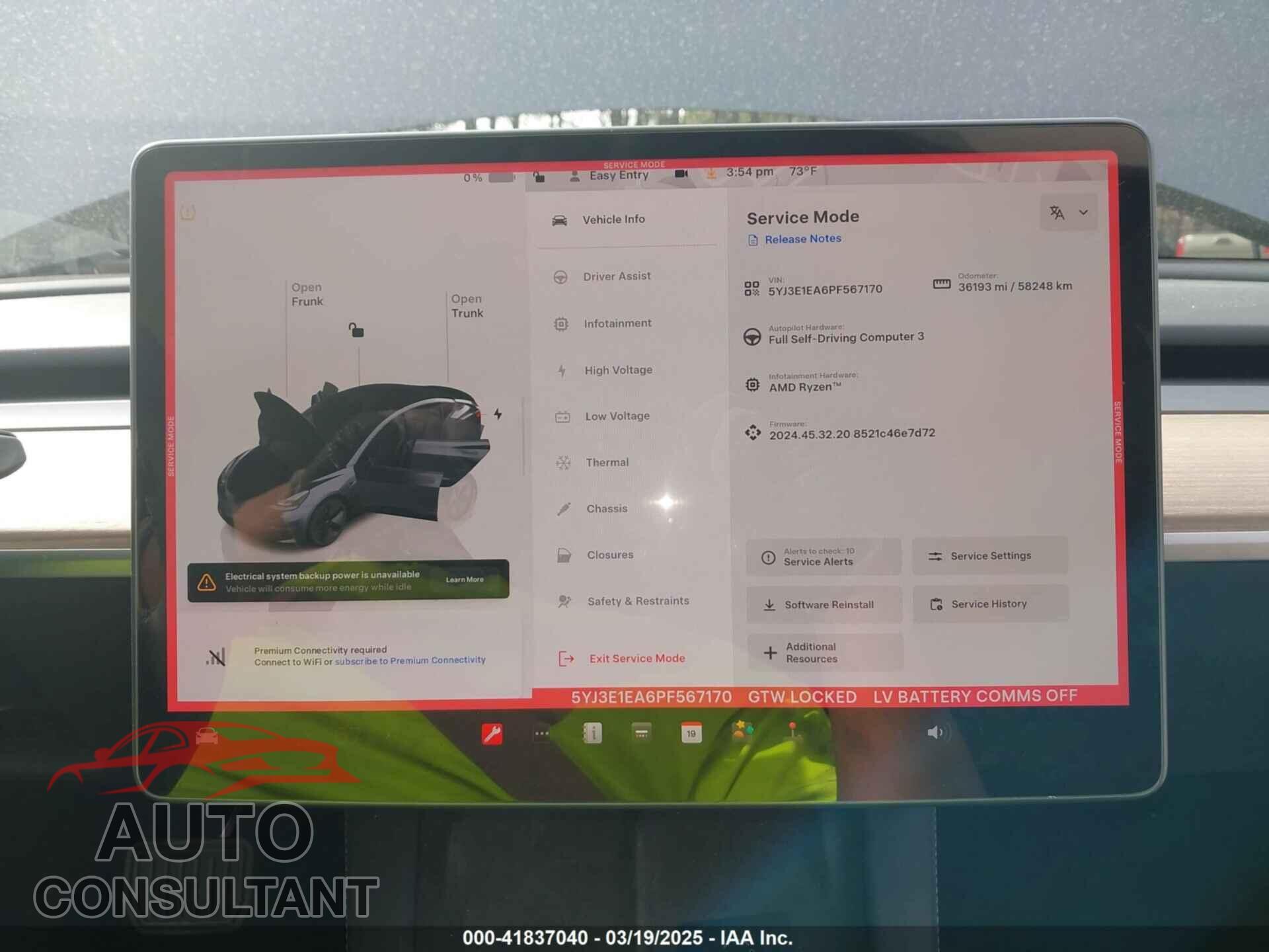 TESLA MODEL 3 2023 - 5YJ3E1EA6PF567170