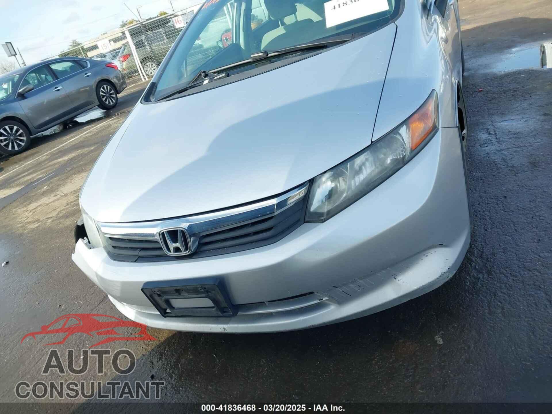 HONDA CIVIC 2012 - 19XFB2F55CE360184