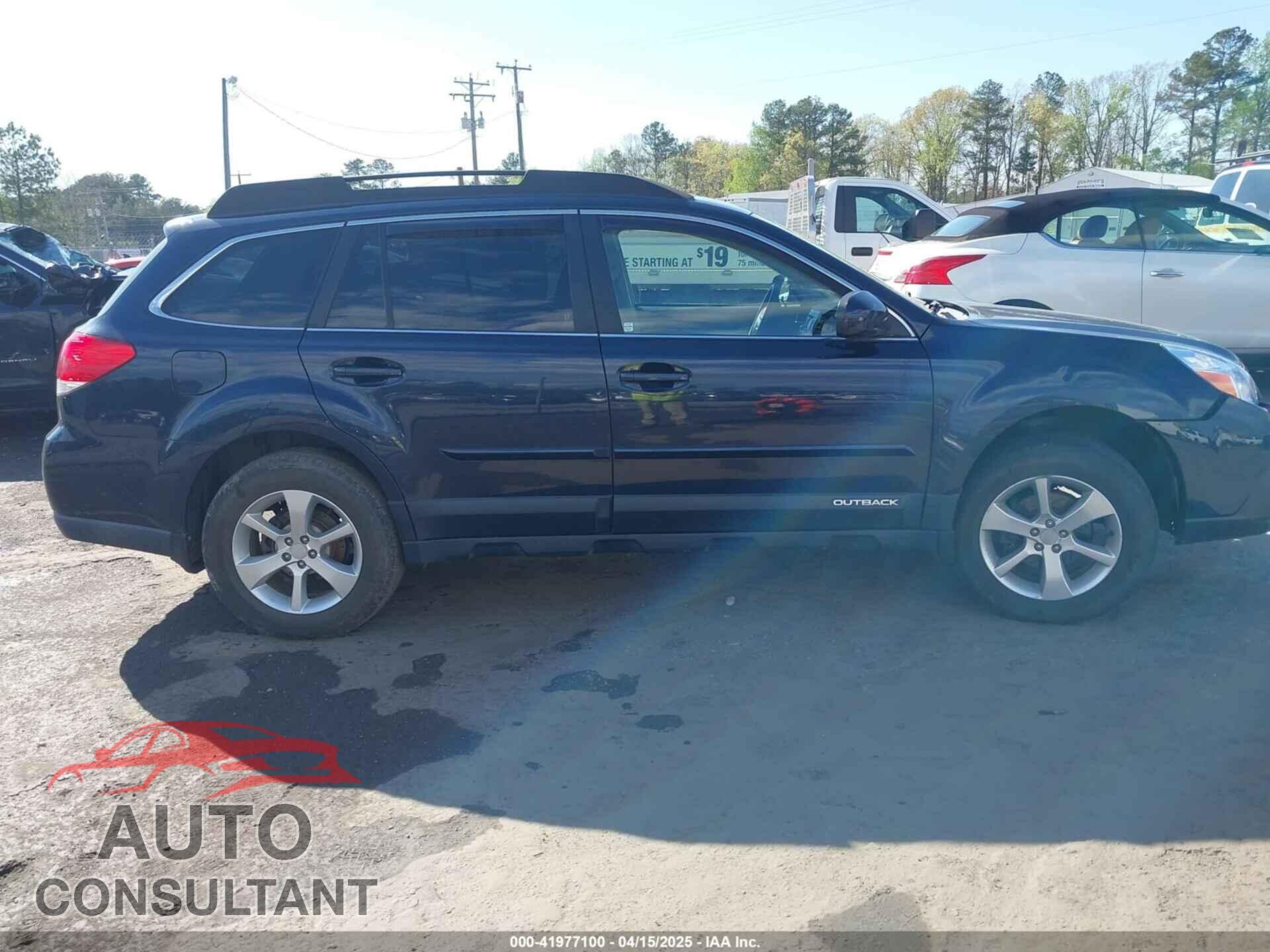 SUBARU OUTBACK 2013 - 4S4BRBGC8D3291096