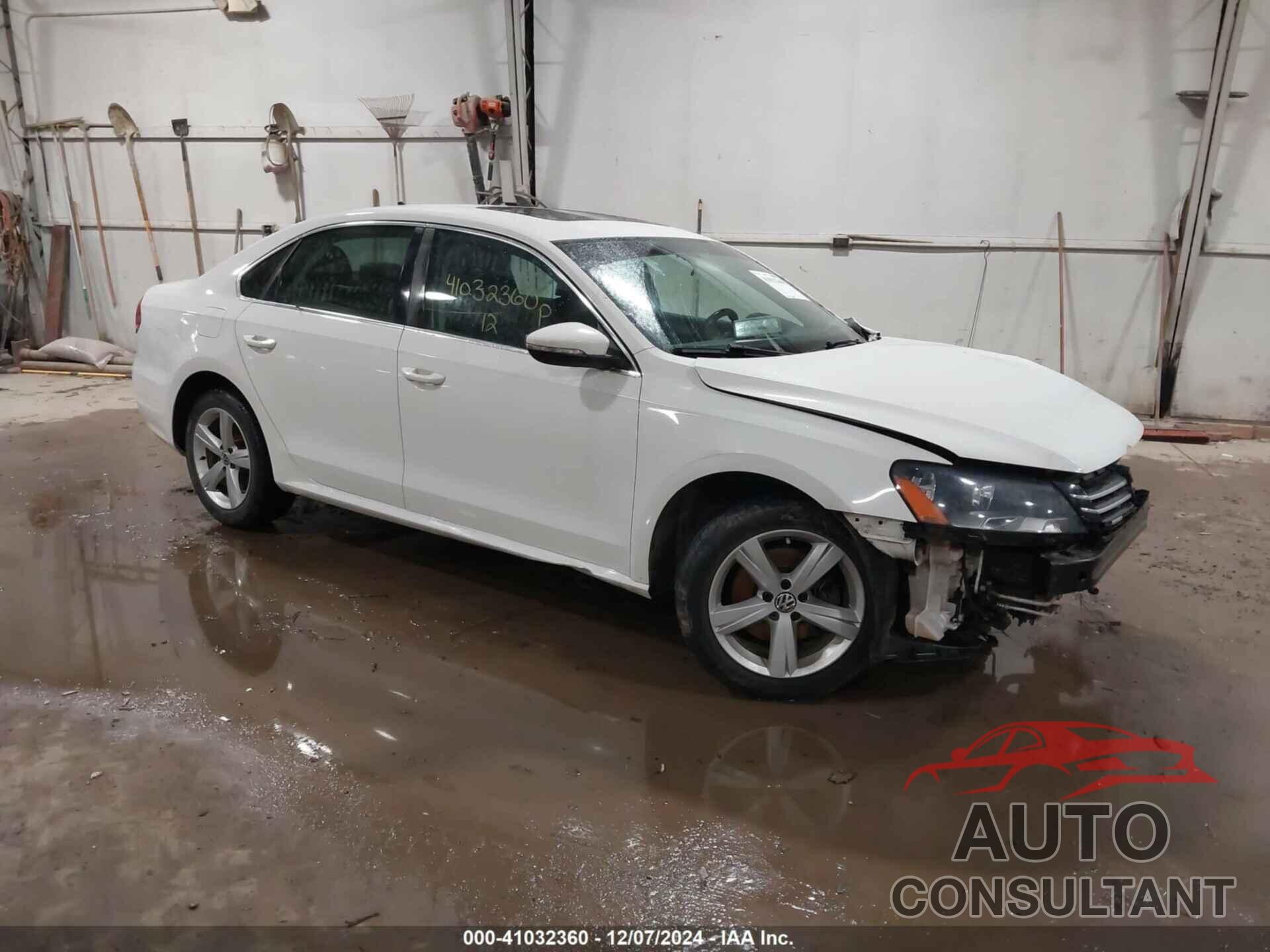 VOLKSWAGEN PASSAT 2012 - 1VWBP7A34CC098486