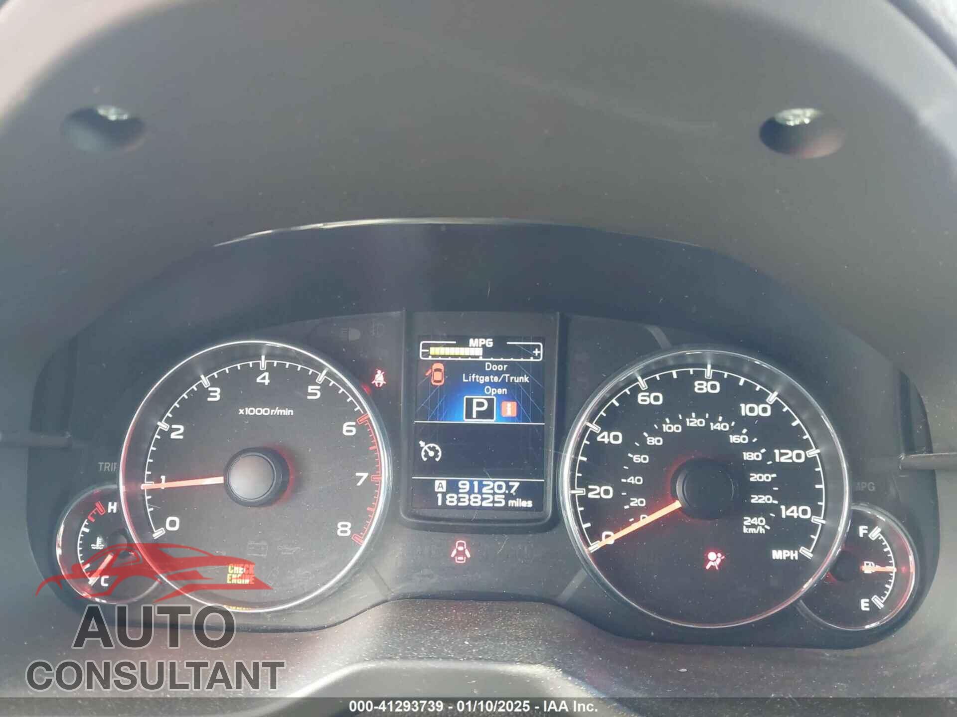 SUBARU OUTBACK 2014 - 4S4BRBLC8E3321365