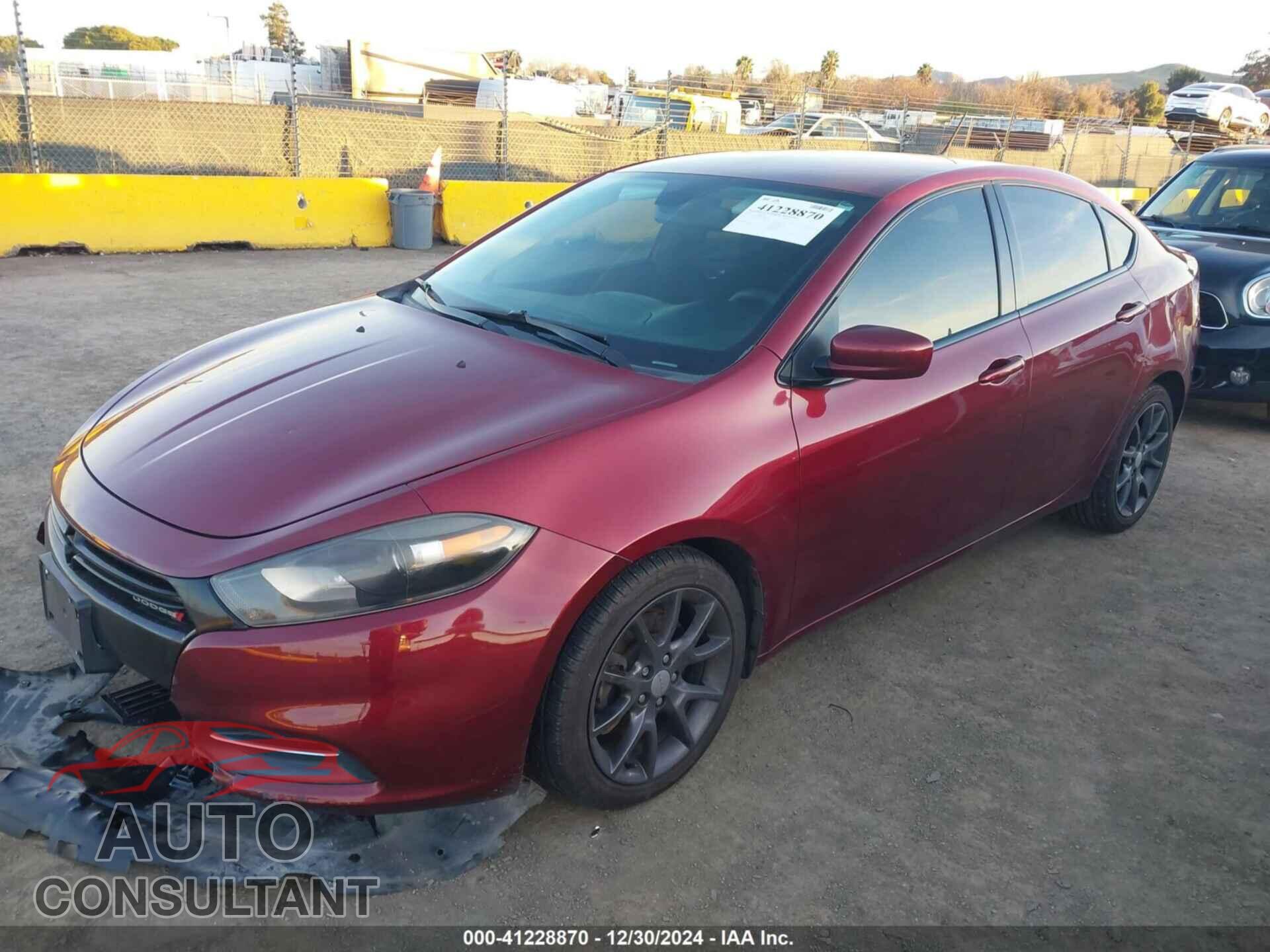 DODGE DART 2015 - 1C3CDFAAXFD364282