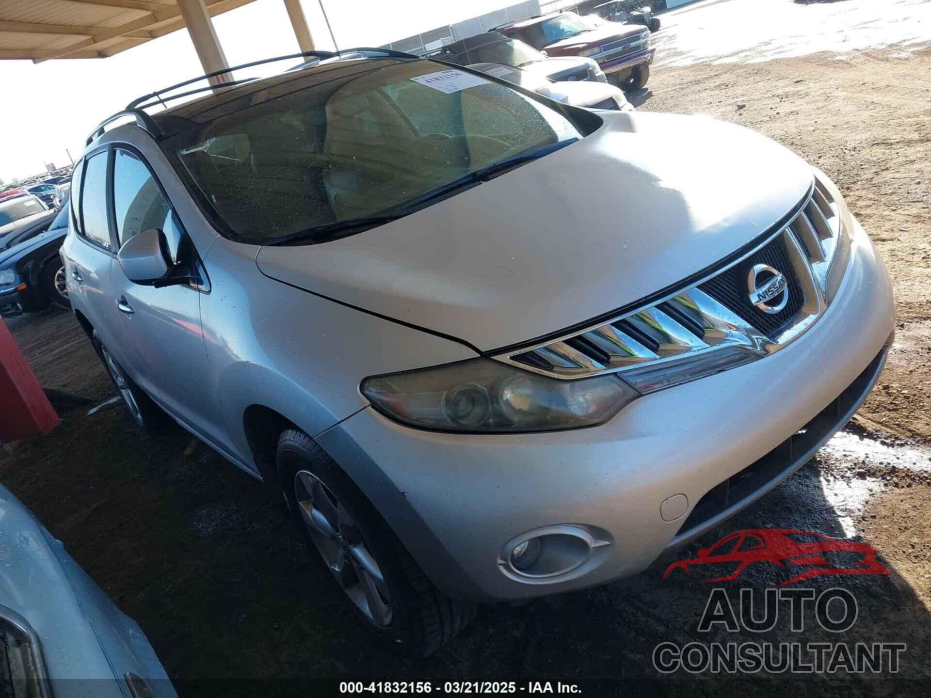 NISSAN MURANO 2009 - JN8AZ18U39W106173
