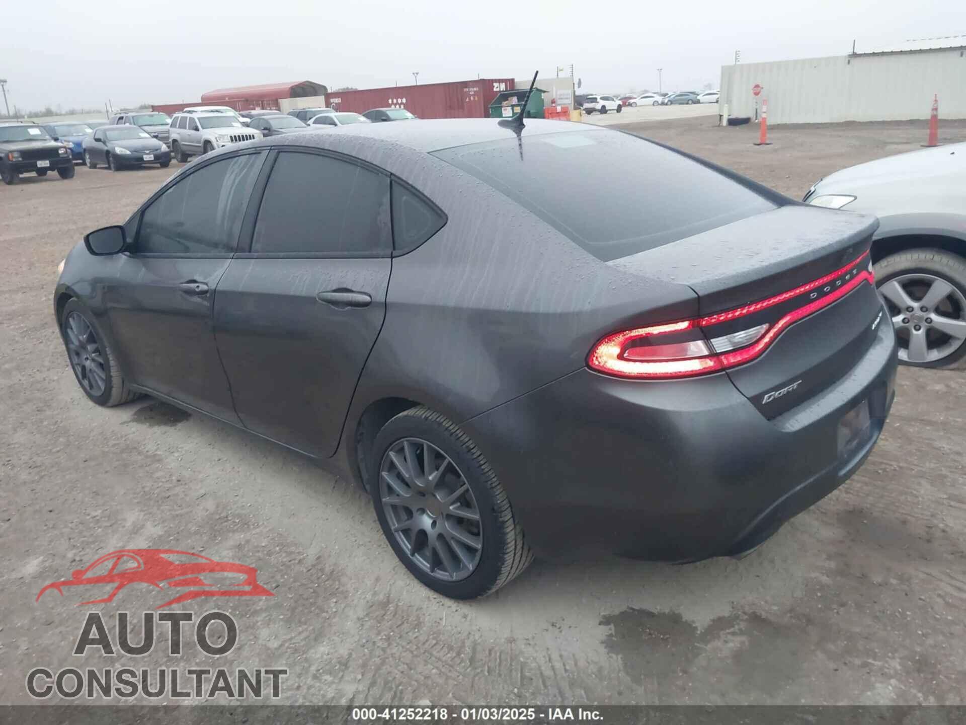 DODGE DART 2015 - 1C3CDFBB7FD404129