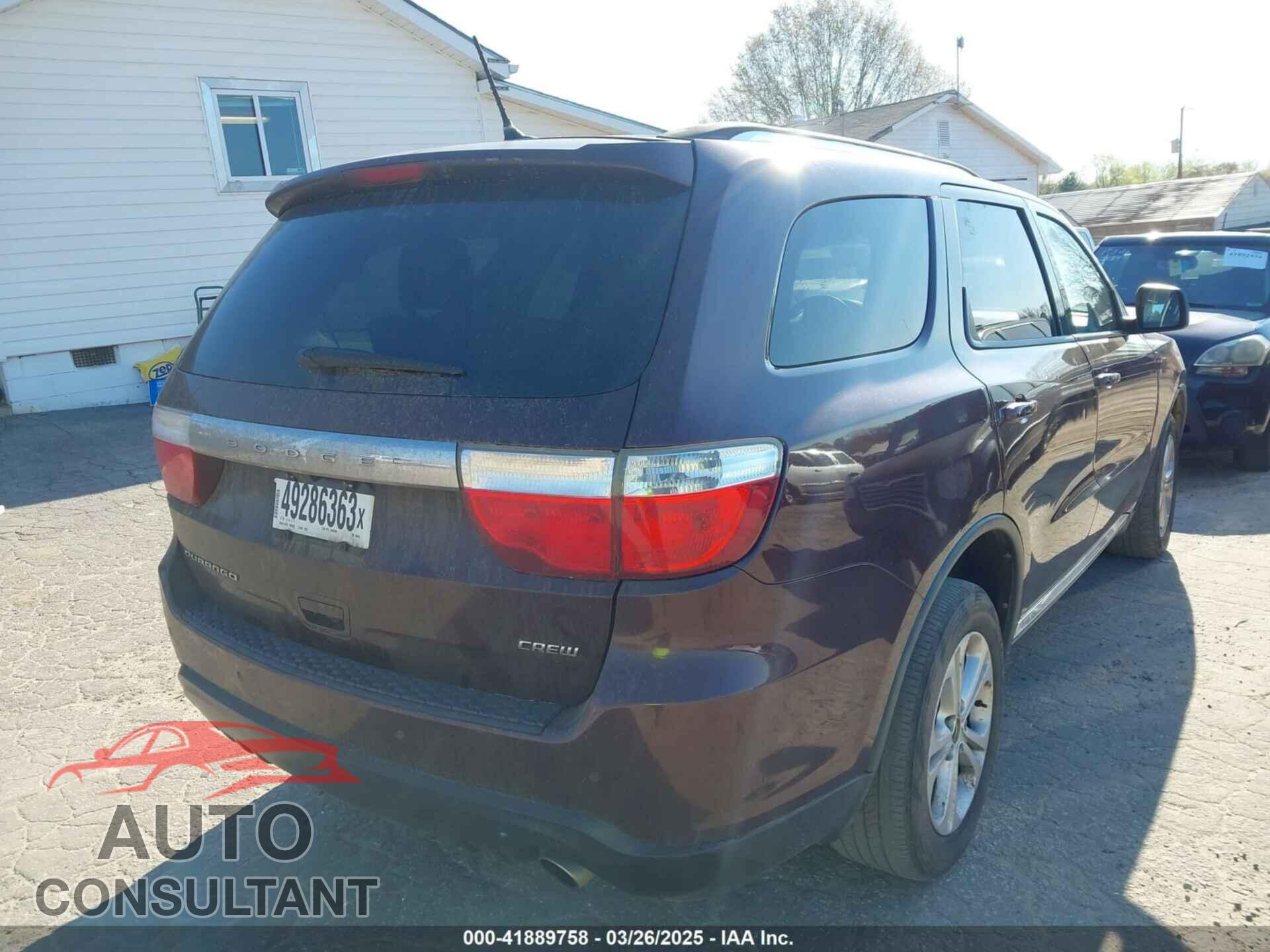 DODGE DURANGO 2012 - 1C4RDHDG9CC330644