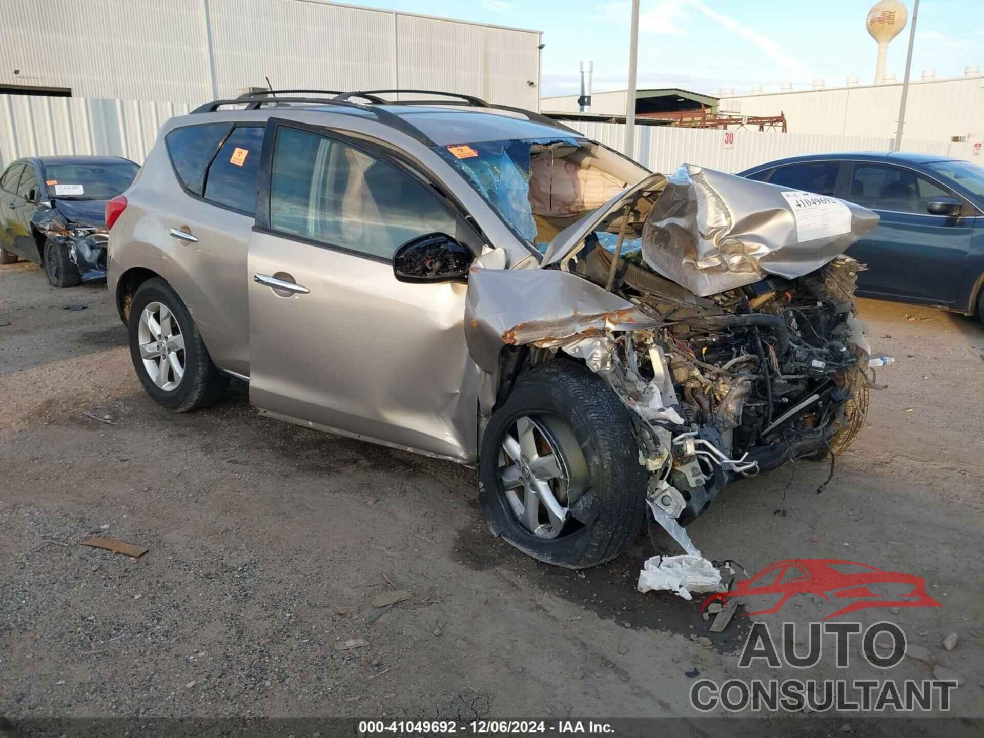 NISSAN MURANO 2010 - JN8AZ1MU6AW010774