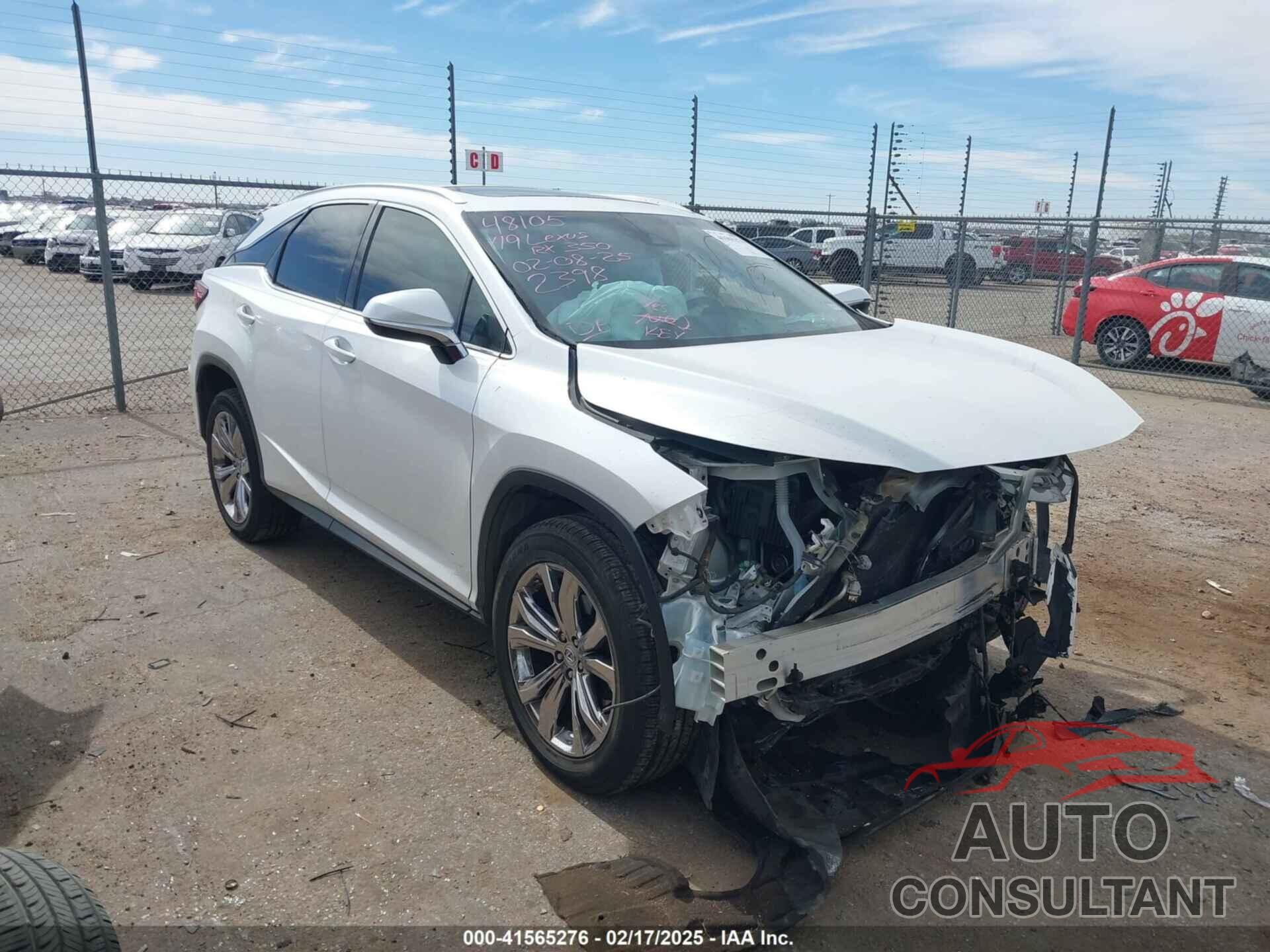 LEXUS RX 350 2019 - 2T2ZZMCA9KC122398