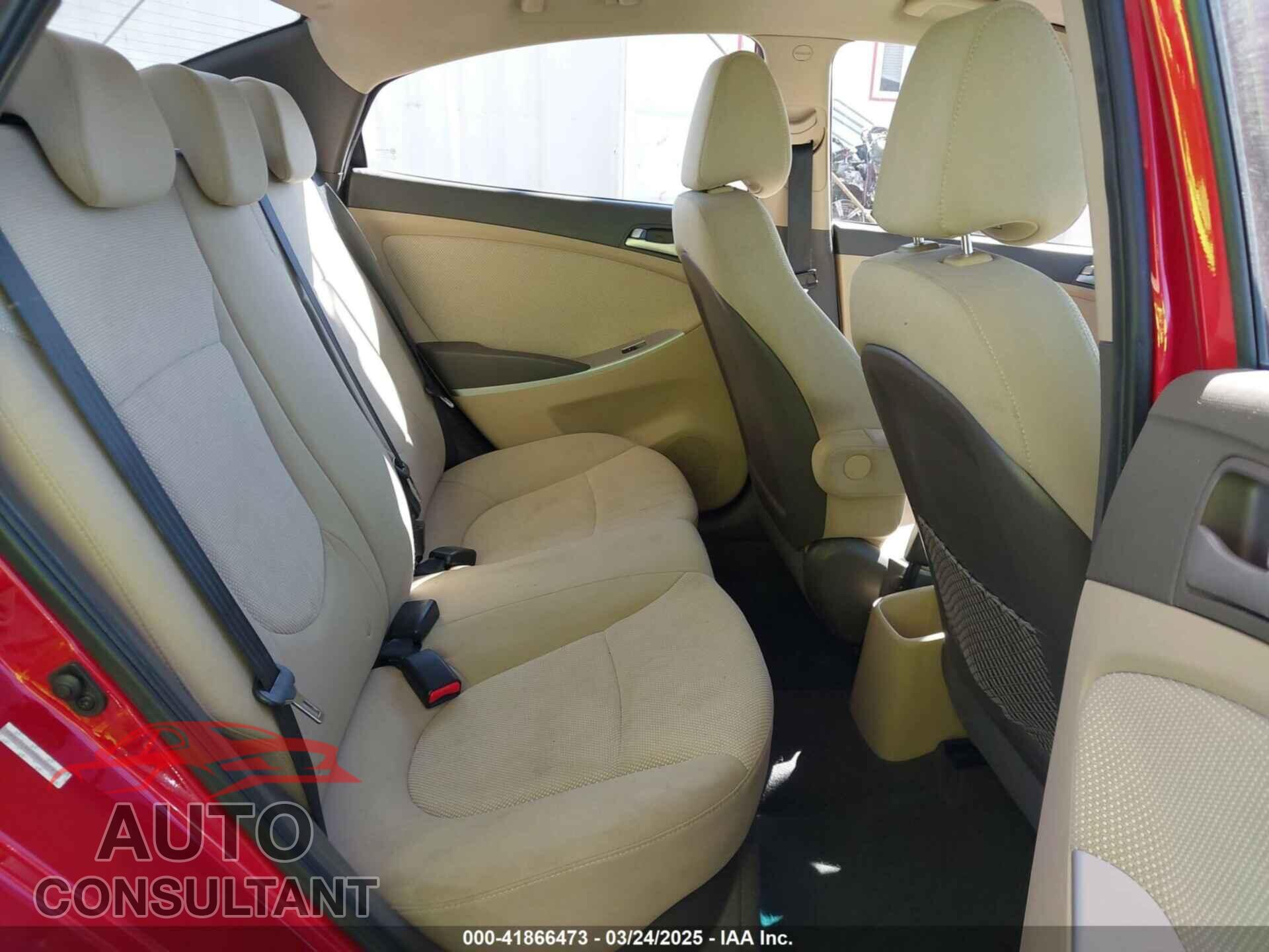 HYUNDAI ACCENT 2013 - KMHCT4AEXDU460797
