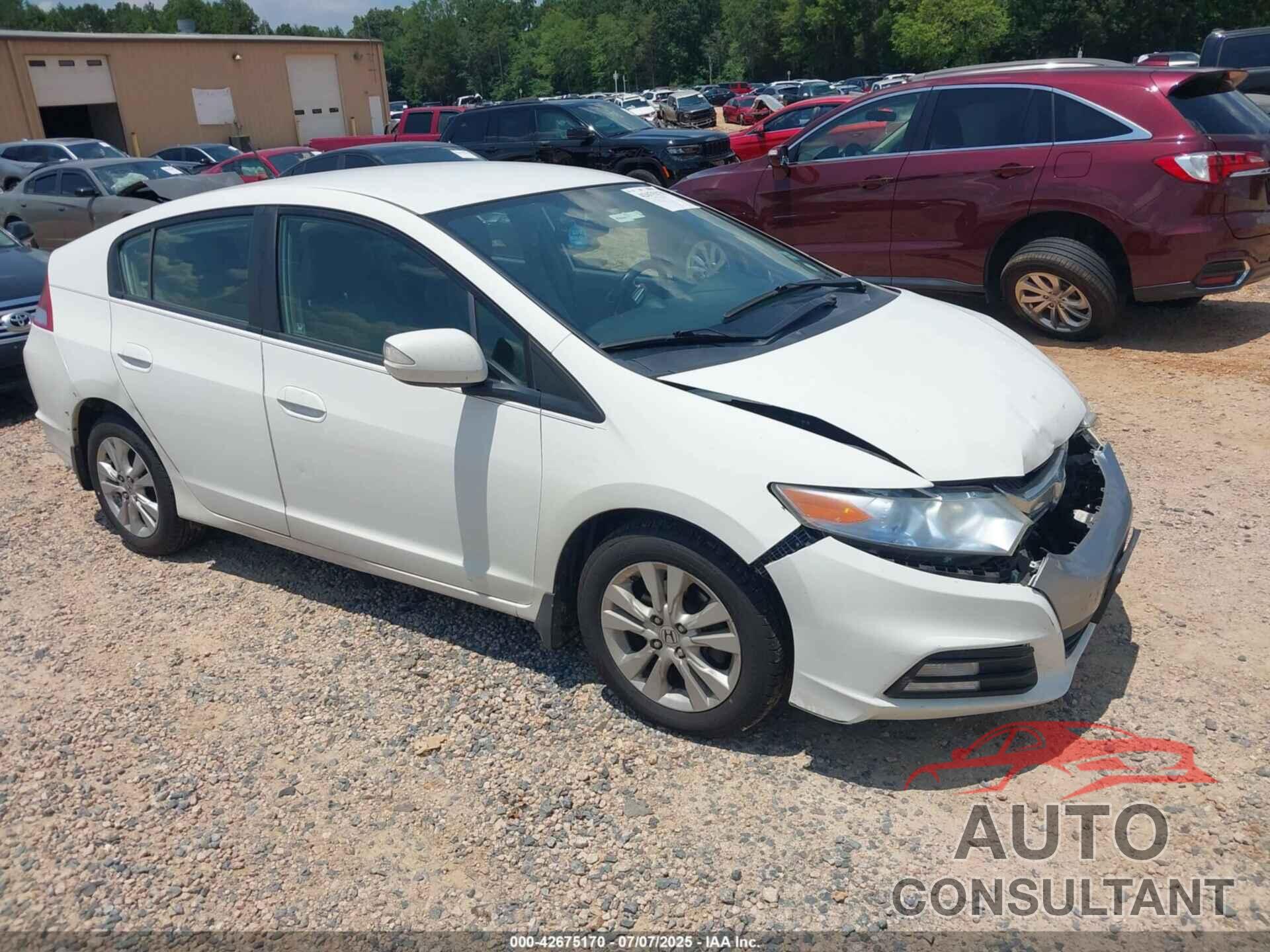 HONDA INSIGHT 2012 - JHMZE2H70CS001081