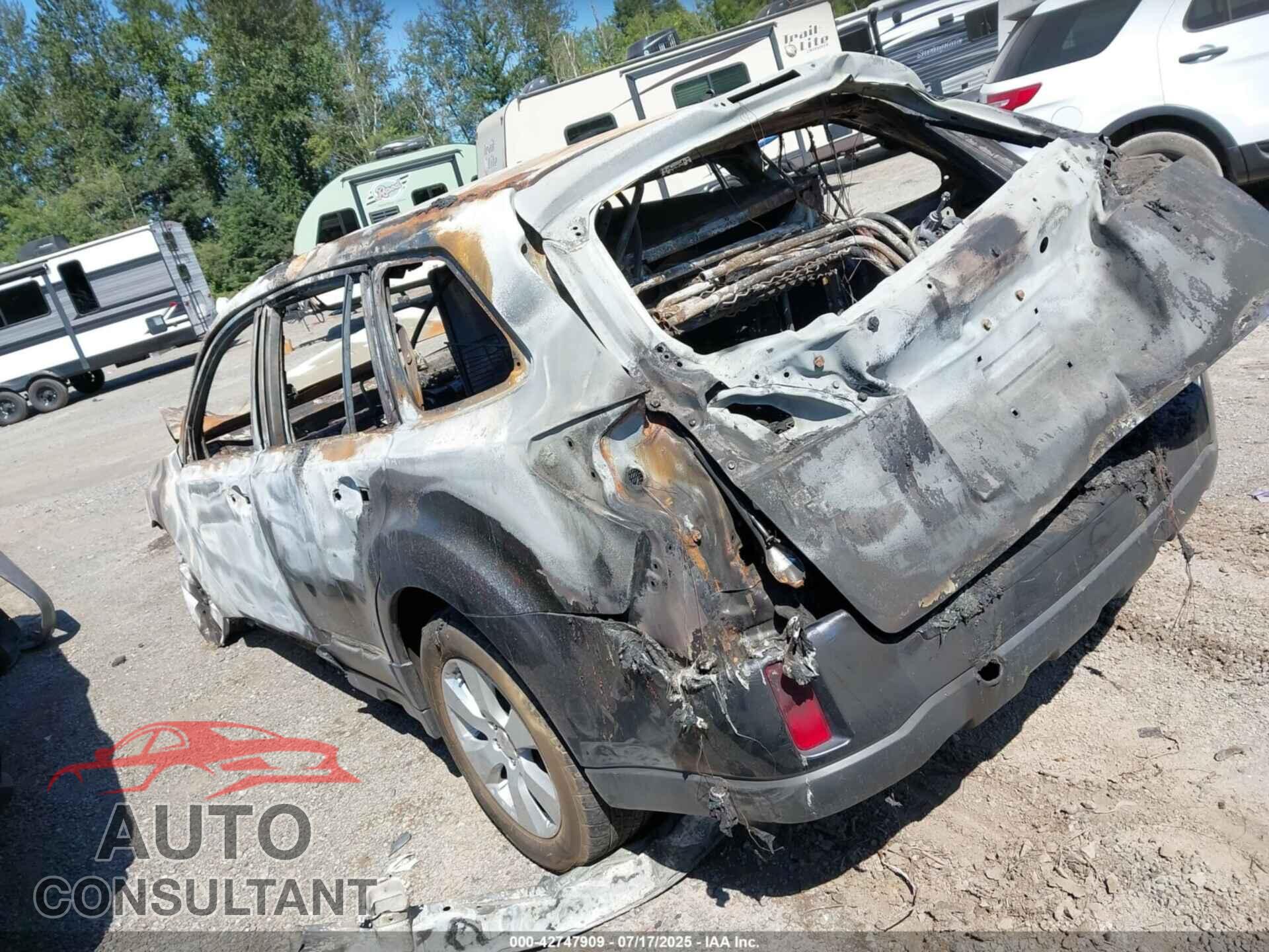 SUBARU OUTBACK 2012 - 4S4BRBCC2C3291552