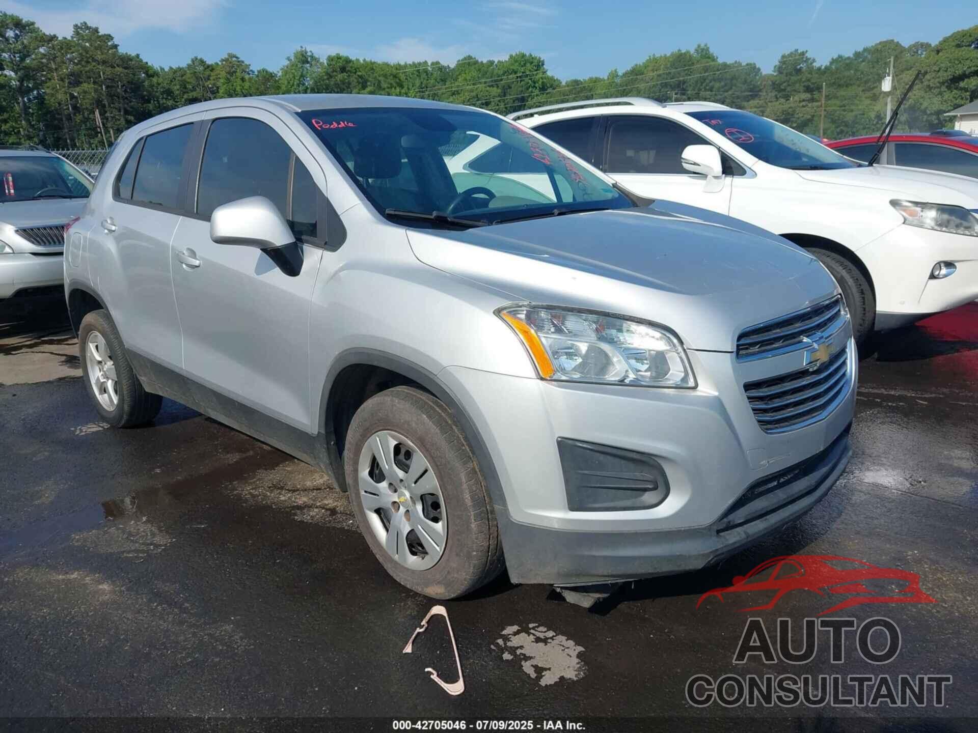 CHEVROLET TRAX 2016 - 3GNCJKSB7GL272117
