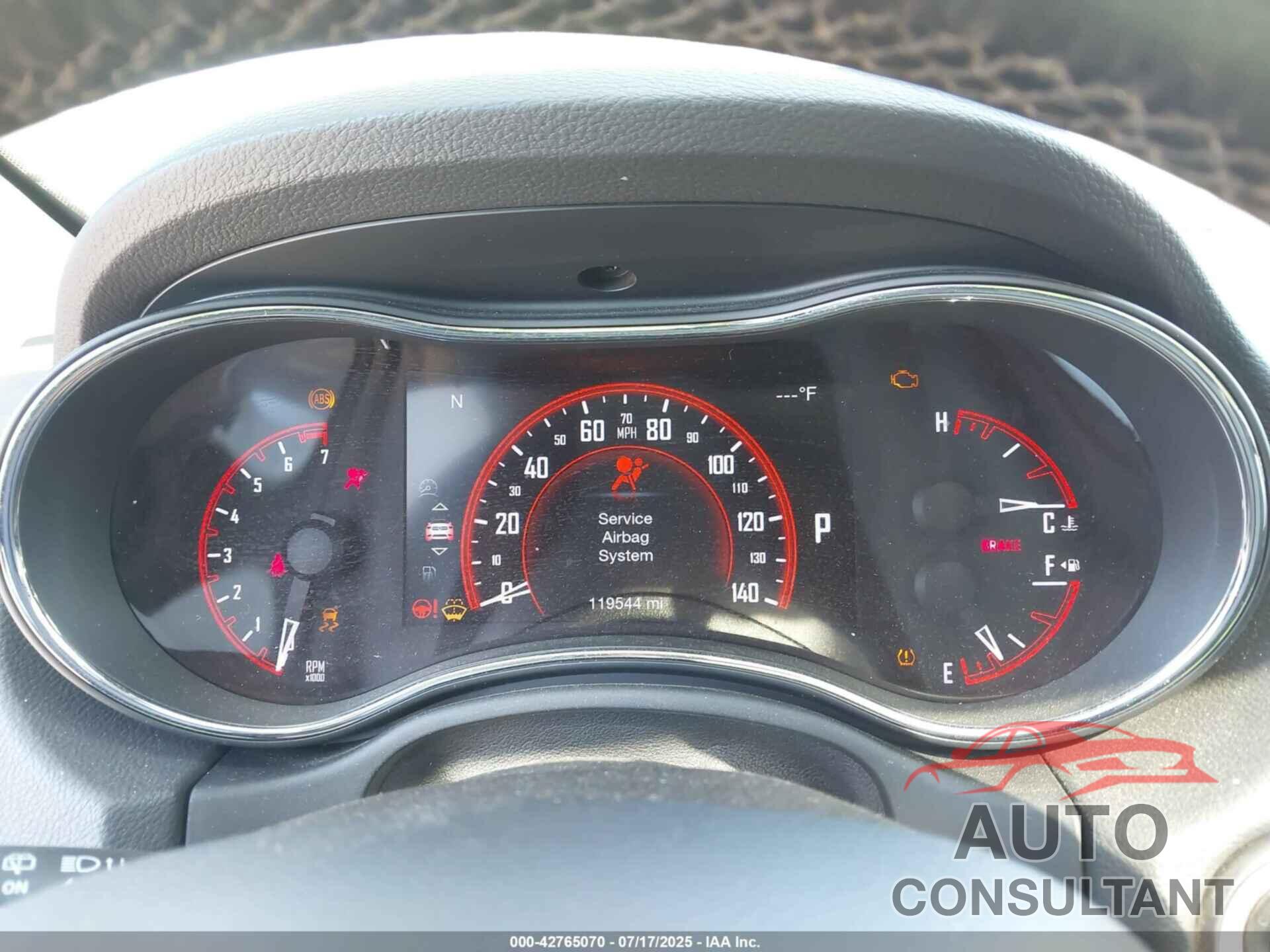 DODGE DURANGO 2016 - 1C4RDJDG3GC323573