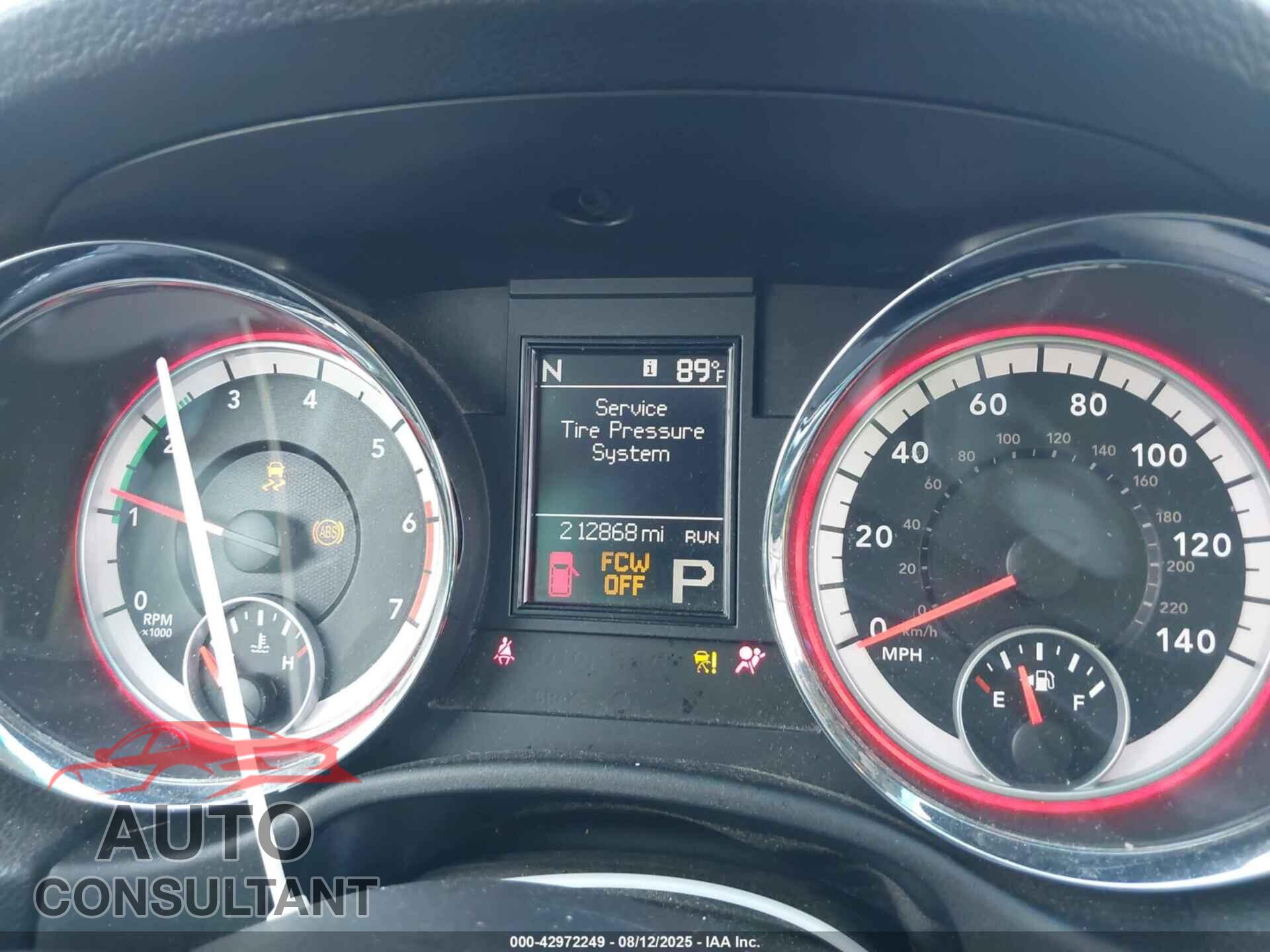 DODGE DURANGO 2012 - 1C4SDHET0CC251974
