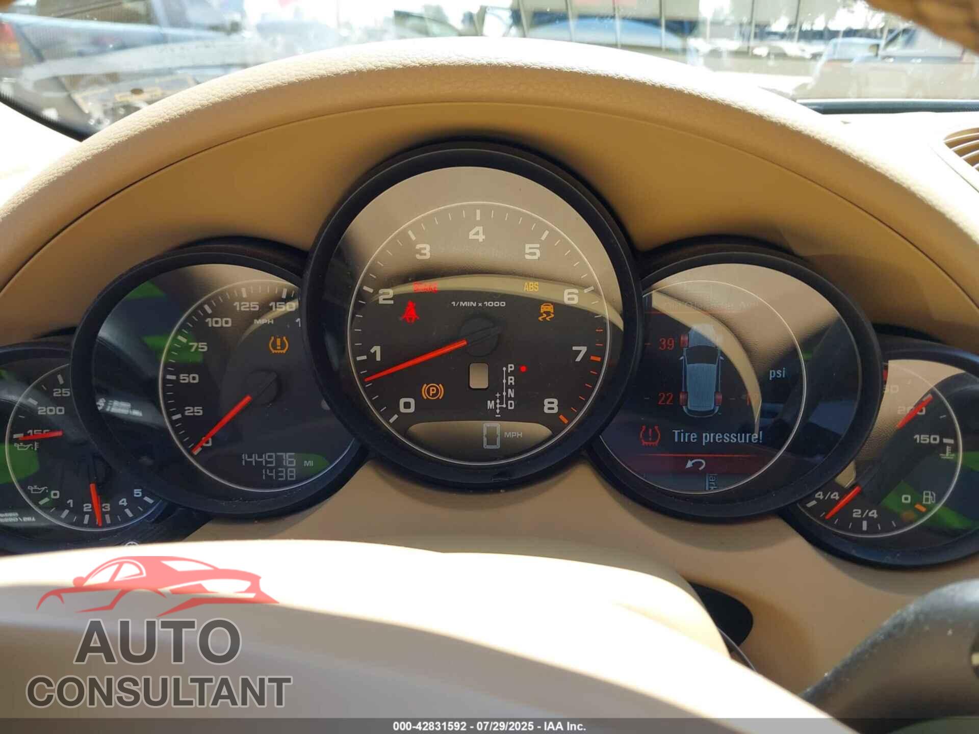 PORSCHE CAYENNE 2011 - WP1AA2A2XBLA01444
