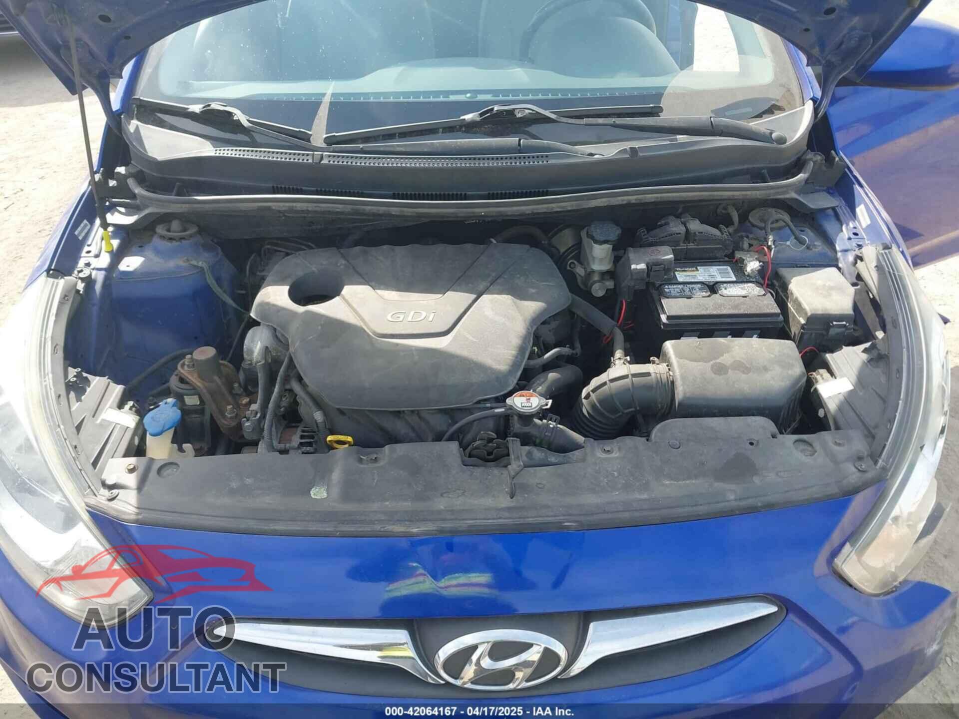 HYUNDAI ACCENT 2013 - KMHCT4AE2DU553796