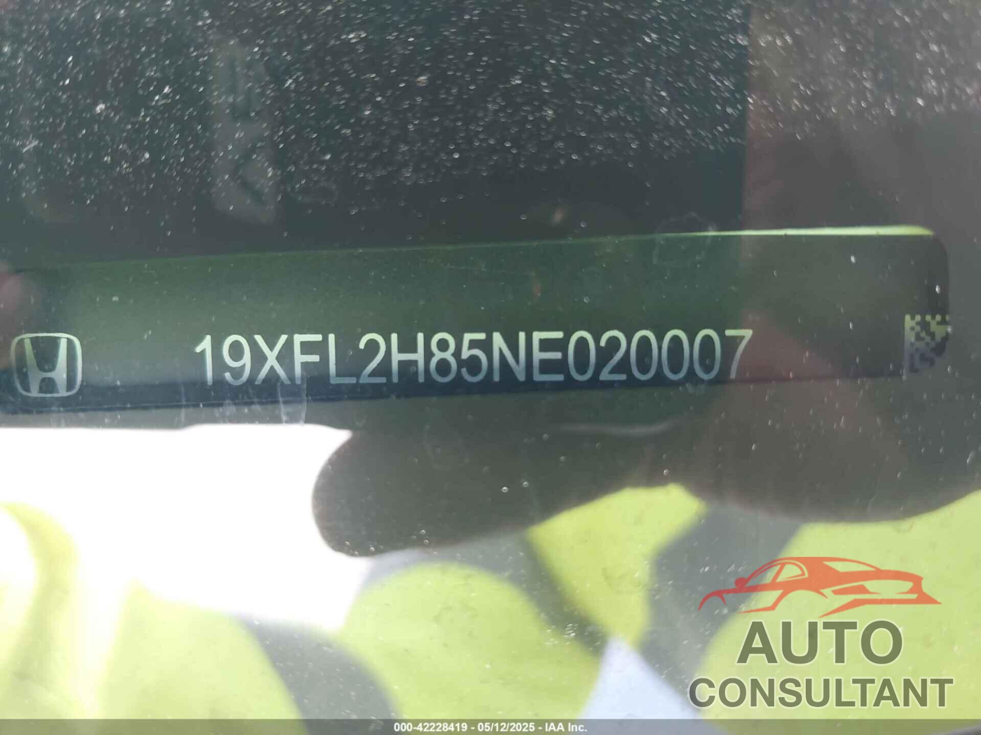 HONDA CIVIC 2022 - 19XFL2H85NE020007
