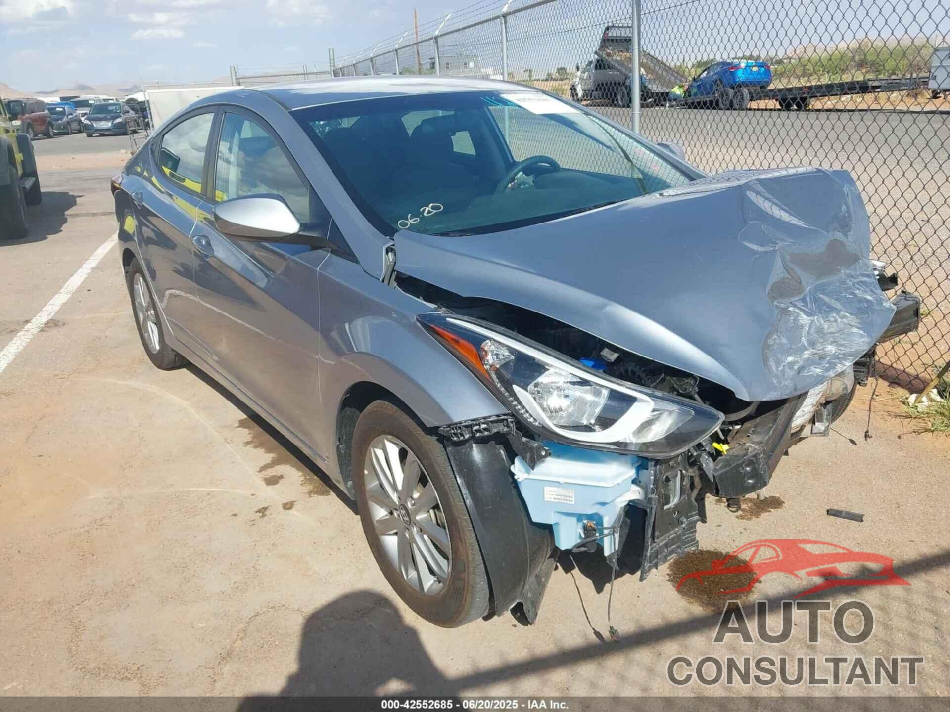 HYUNDAI ELANTRA 2015 - 5NPDH4AE2FH609811