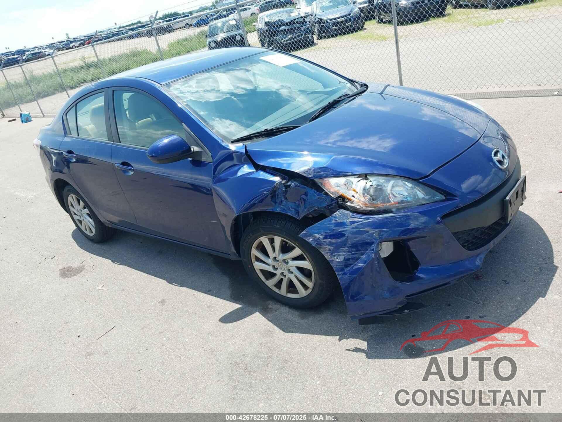 MAZDA MAZDA3 2012 - JM1BL1V78C1695631