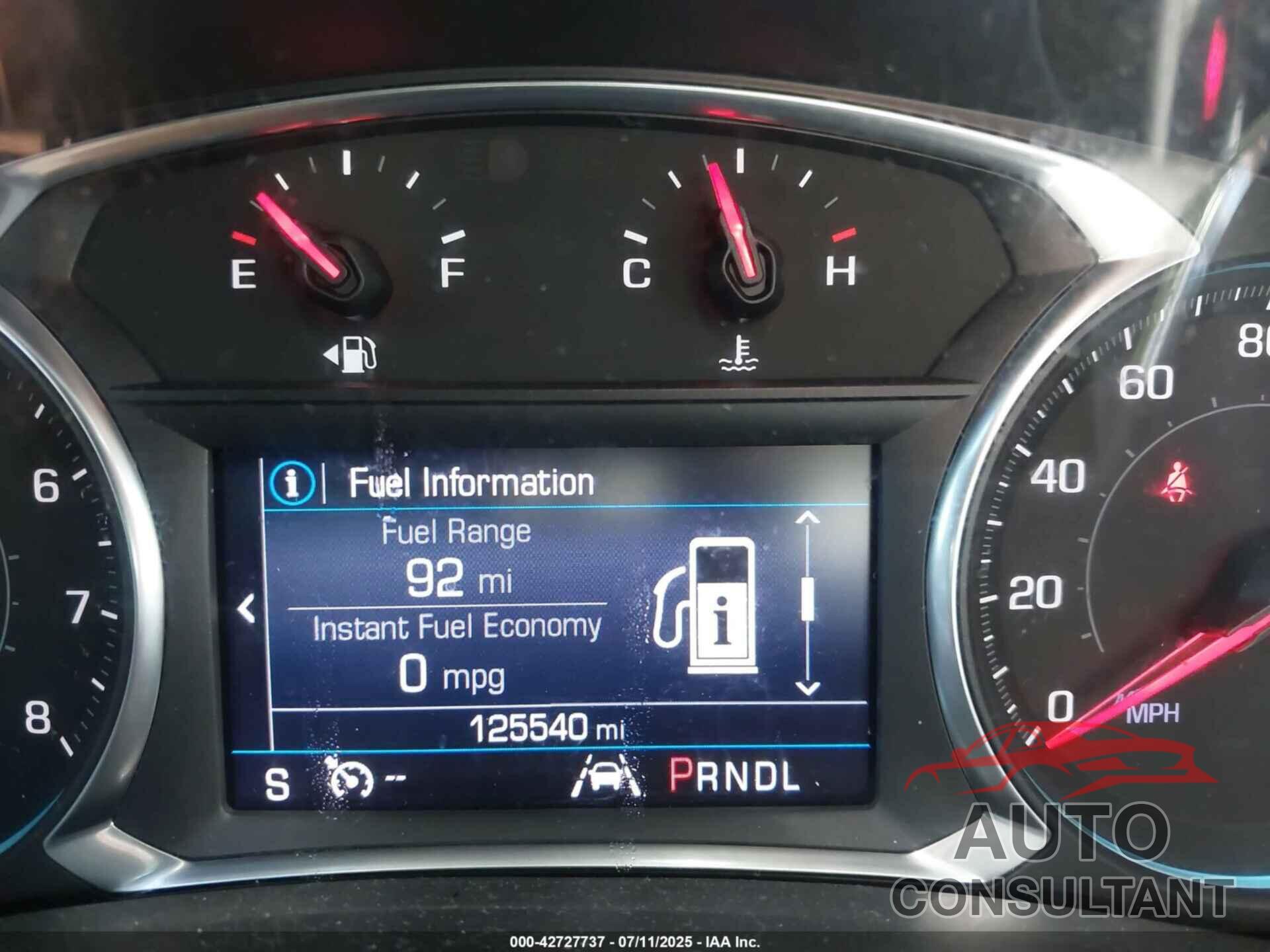 CHEVROLET EQUINOX 2020 - 2GNAXKEV2L6138562