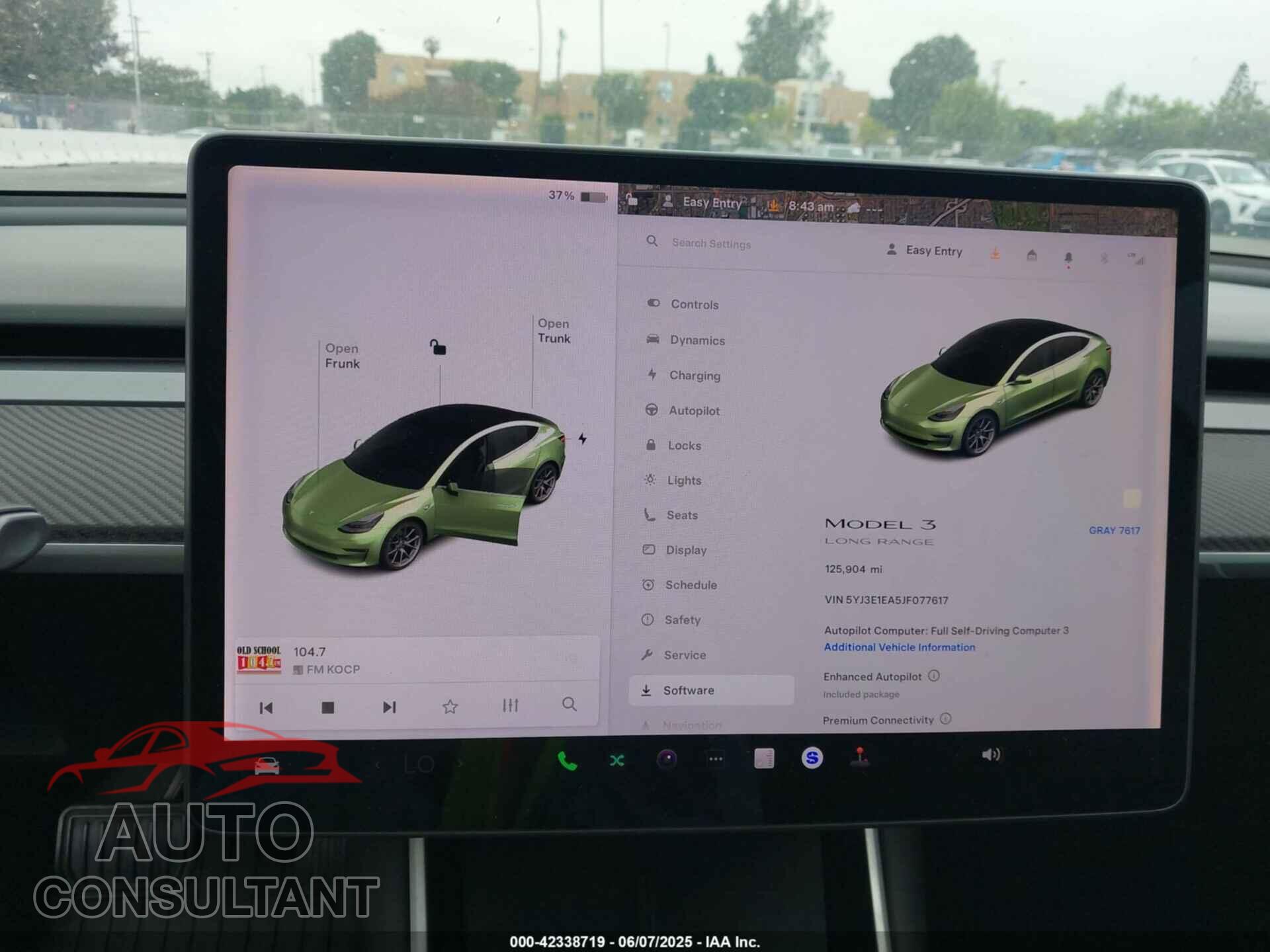 TESLA MODEL 3 2018 - 5YJ3E1EA5JF077617